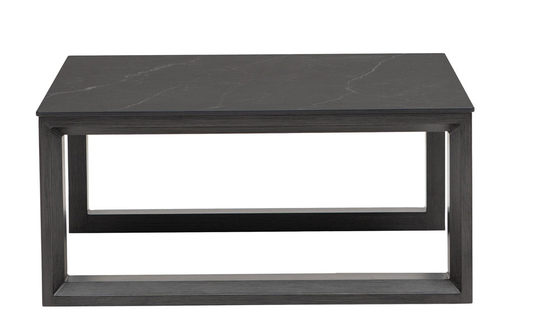 Elements 40" Square Aluminum Coffee Table
