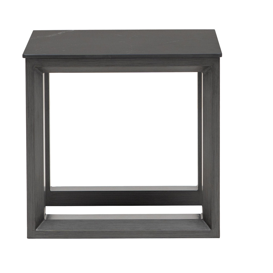 Elements 24" Square Aluminum End Table