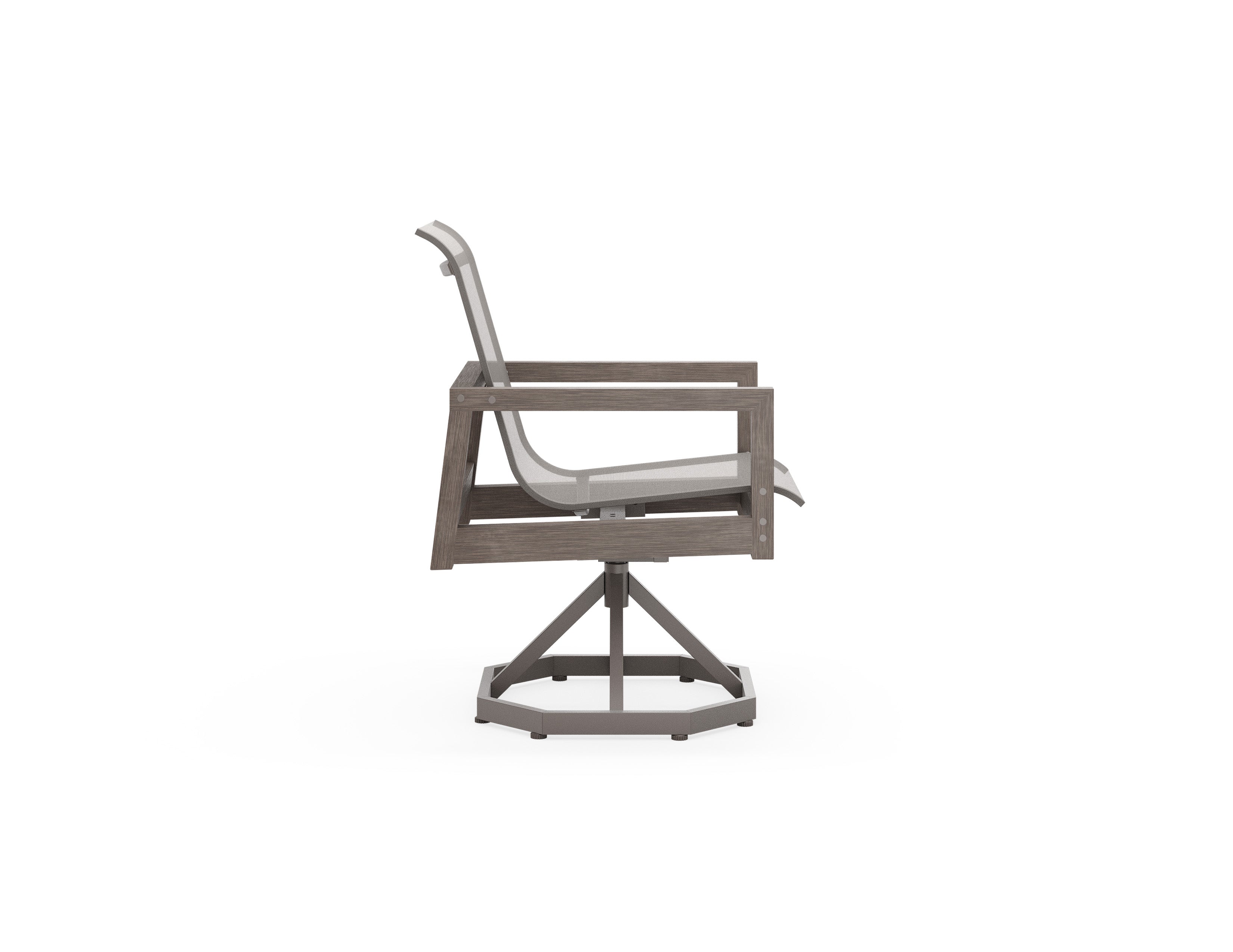 Sierra Sling Swivel Rocking Dining Chair