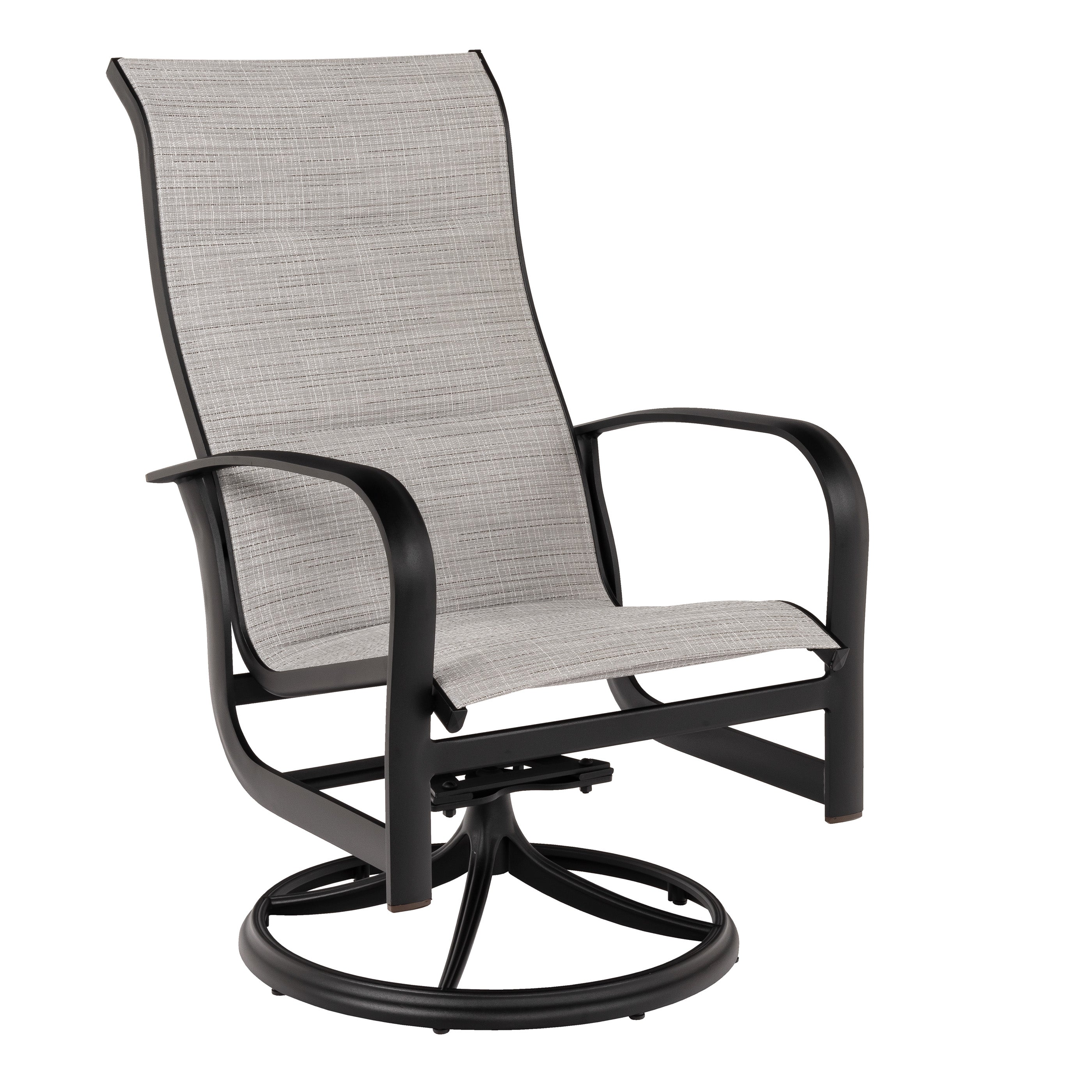 Fremont Sling High Back Swivel Rocking Dining Arm Chair