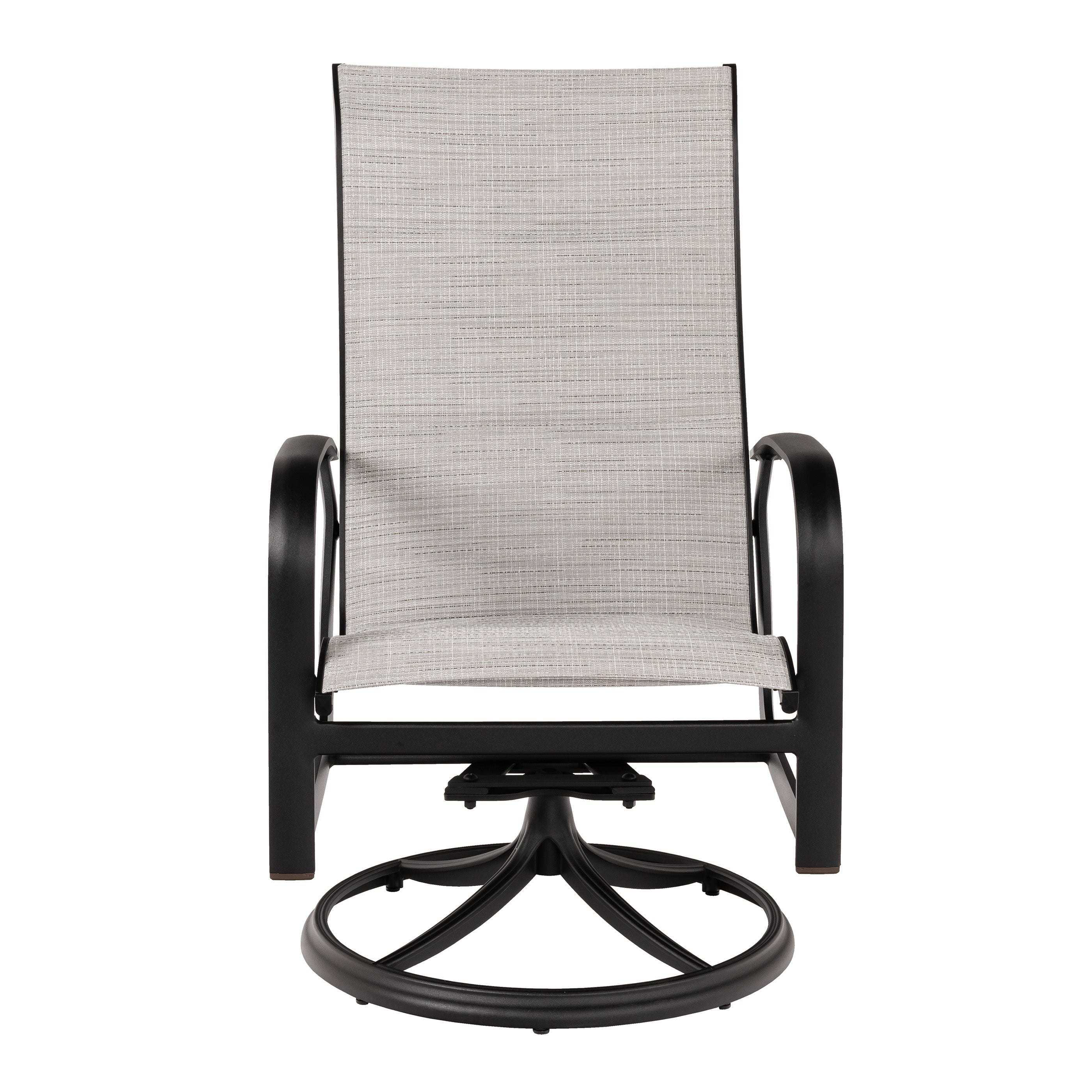 Fremont Sling High Back Swivel Rocking Dining Arm Chair