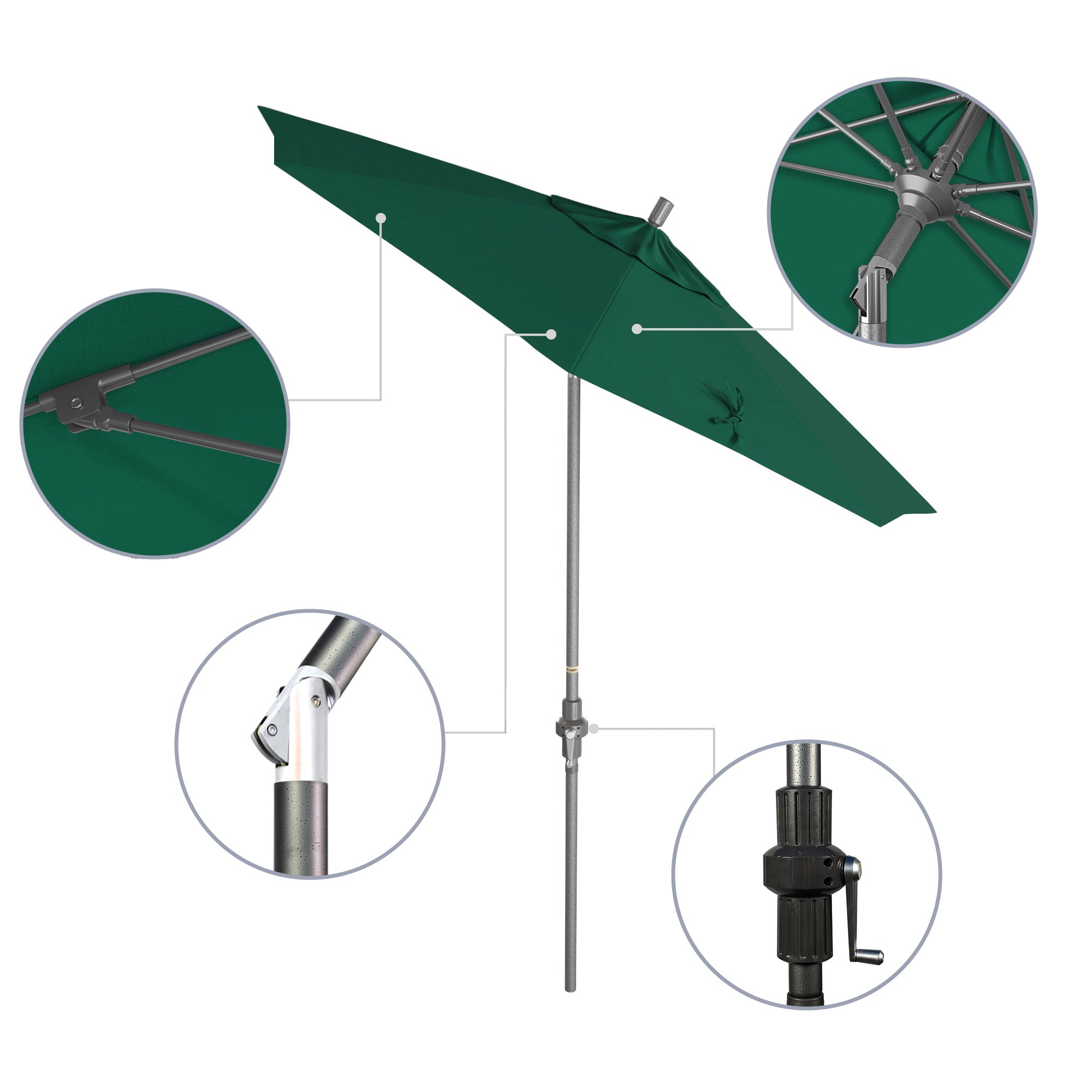 7.5' Sun Master Series Patio Umbrella - Sunbrella Fabric