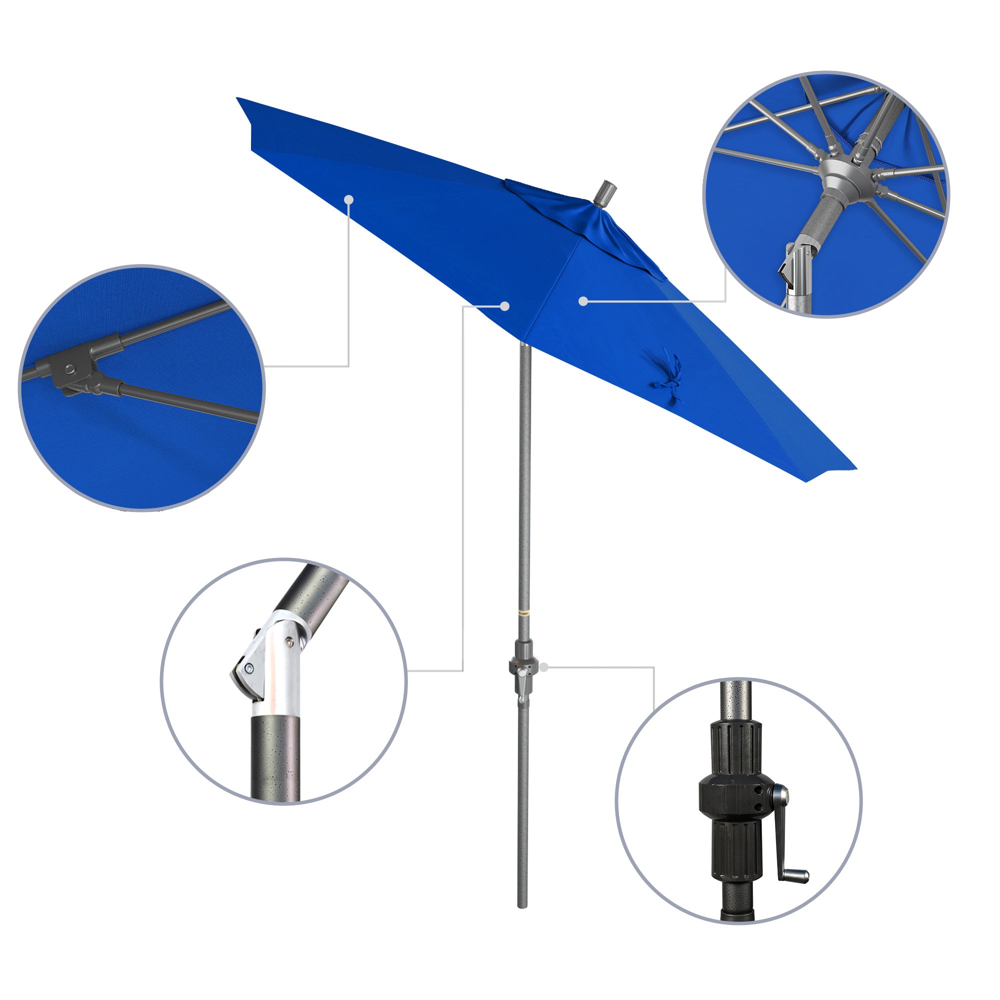 7.5' Sun Master Series Patio Umbrella - Sunbrella Fabric