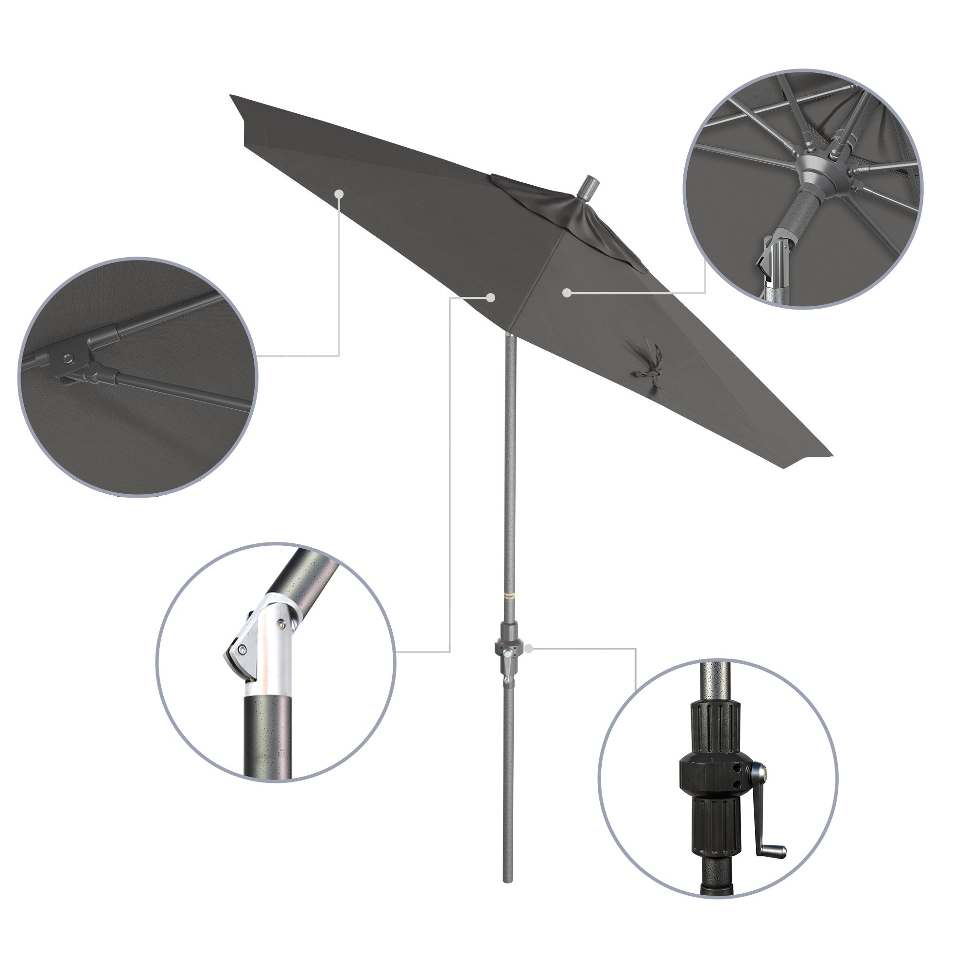 7.5' Sun Master Series Patio Umbrella - Sunbrella Fabric