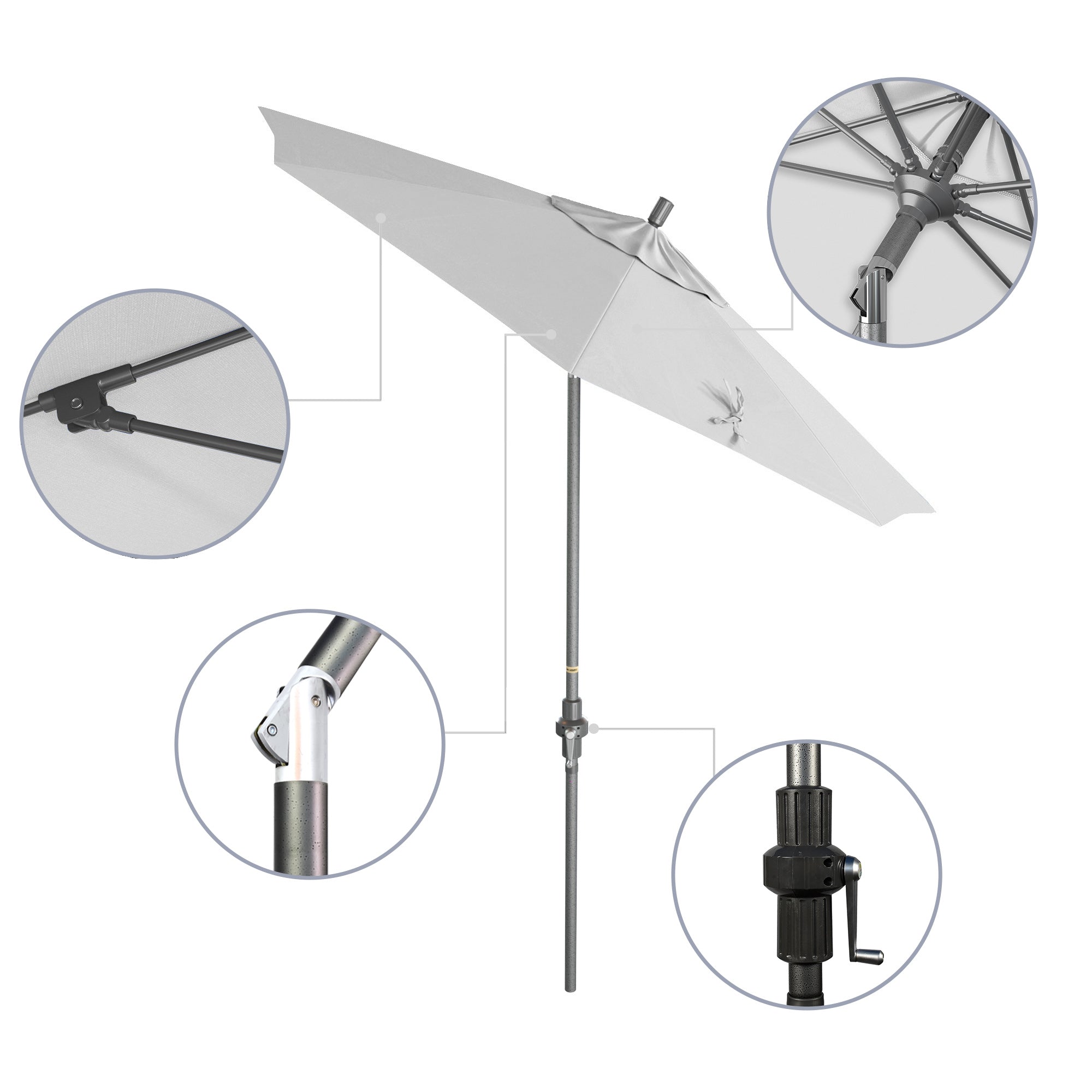 7.5' Sun Master Series Patio Umbrella - Sunbrella Fabric