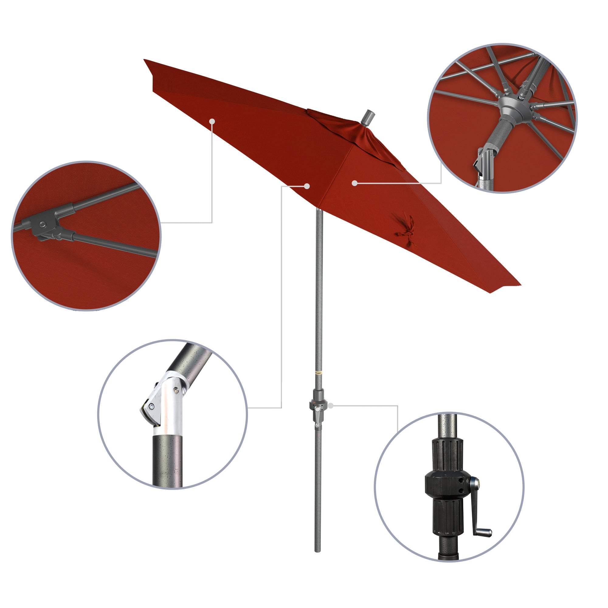 7.5' Sun Master Series Patio Umbrella - Sunbrella Fabric