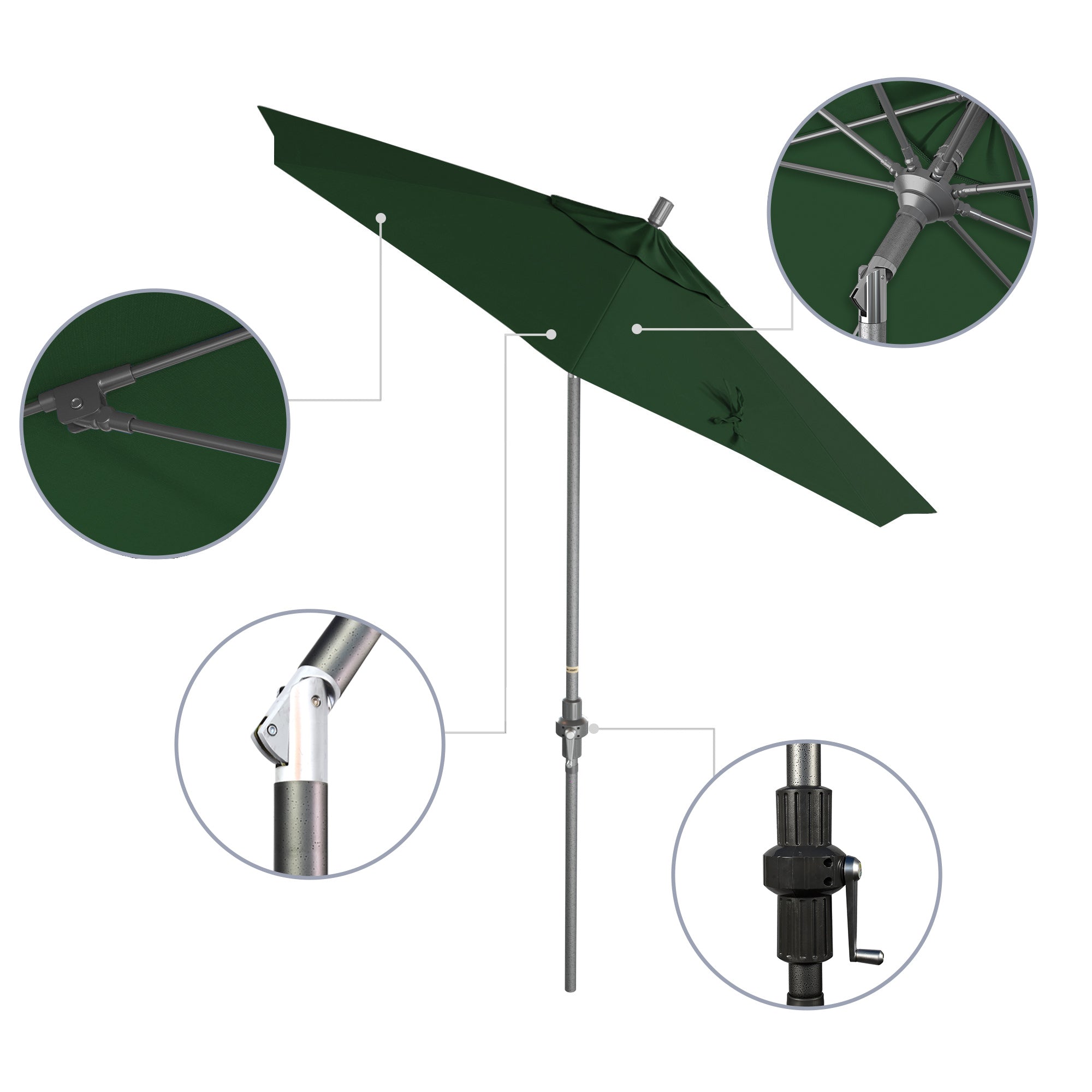 7.5' Sun Master Series Patio Umbrella - Sunbrella Fabric