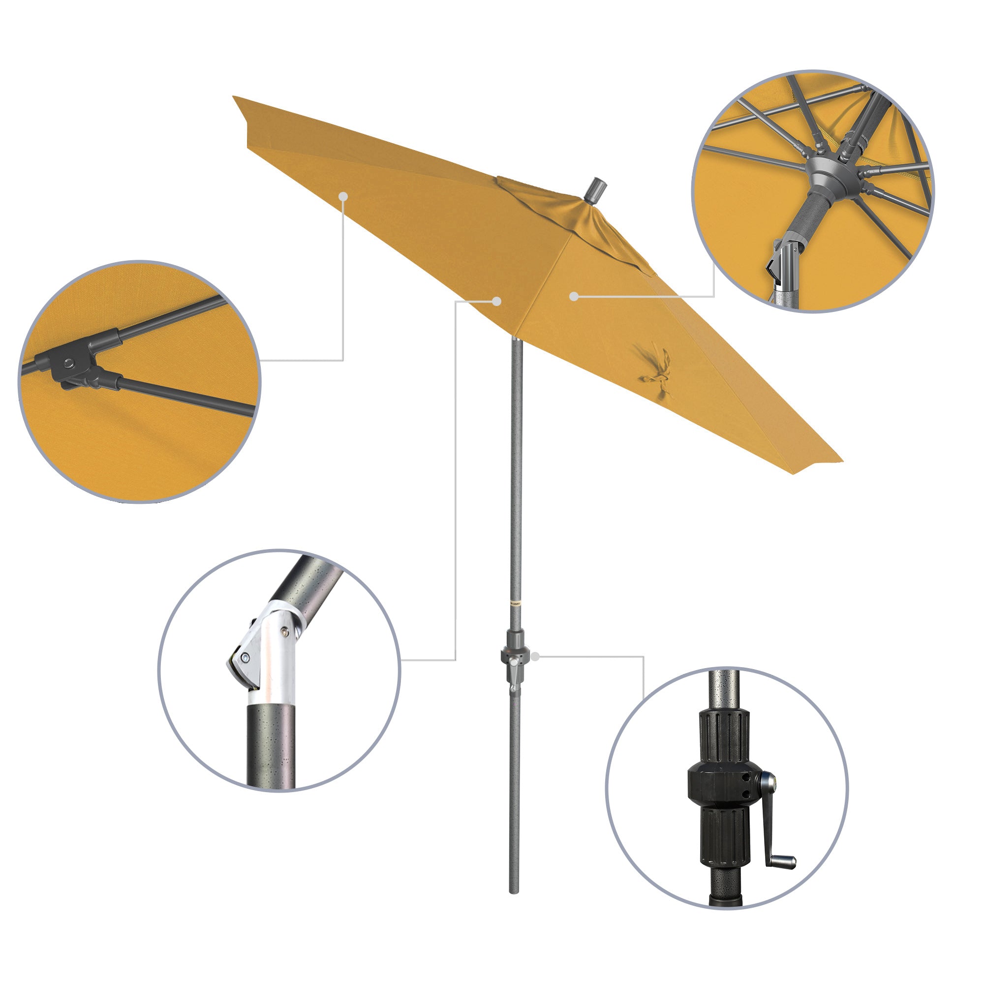 7.5' Sun Master Series Patio Umbrella - Sunbrella Fabric