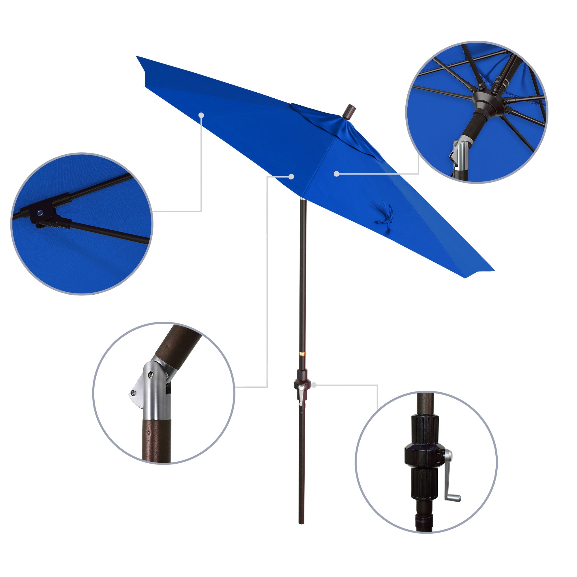 7.5' Sun Master Series Patio Umbrella - Sunbrella Fabric