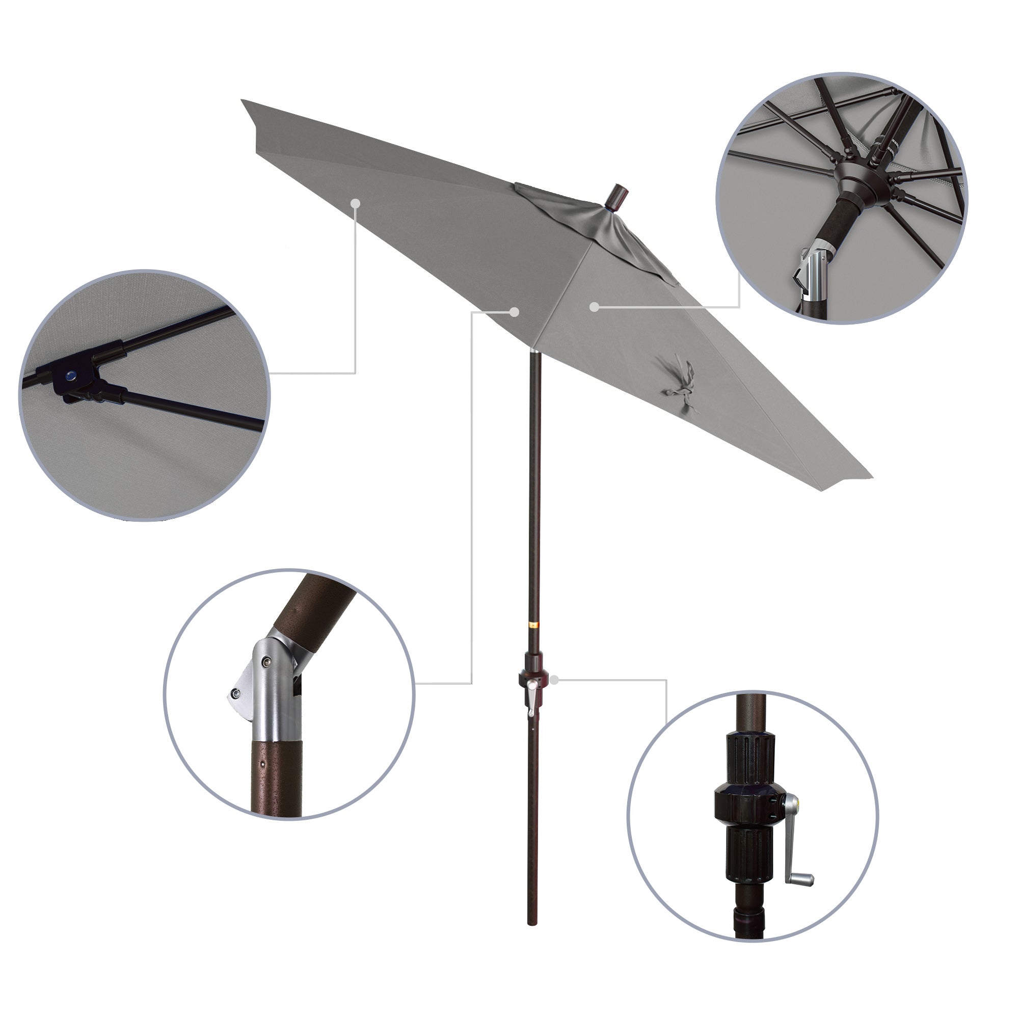 7.5' Sun Master Series Patio Umbrella - Sunbrella Fabric