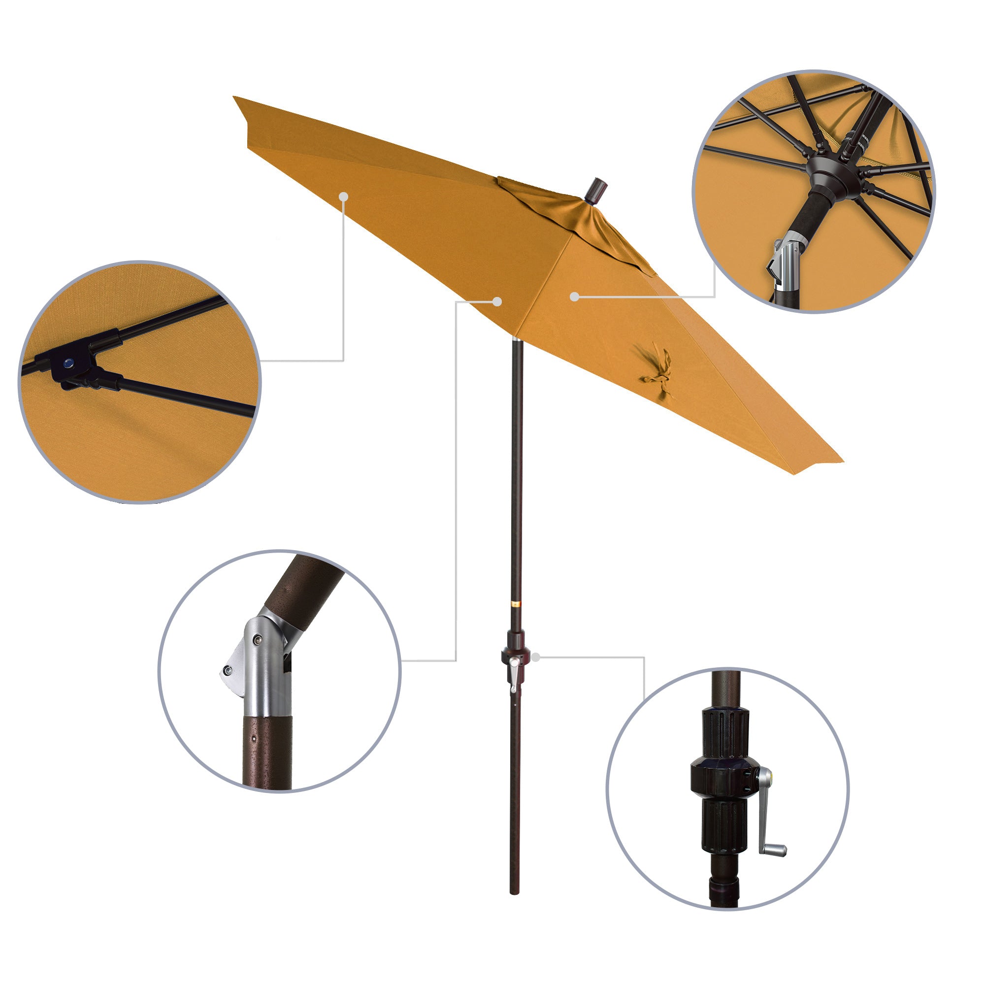 7.5' Sun Master Series Patio Umbrella - Sunbrella Fabric