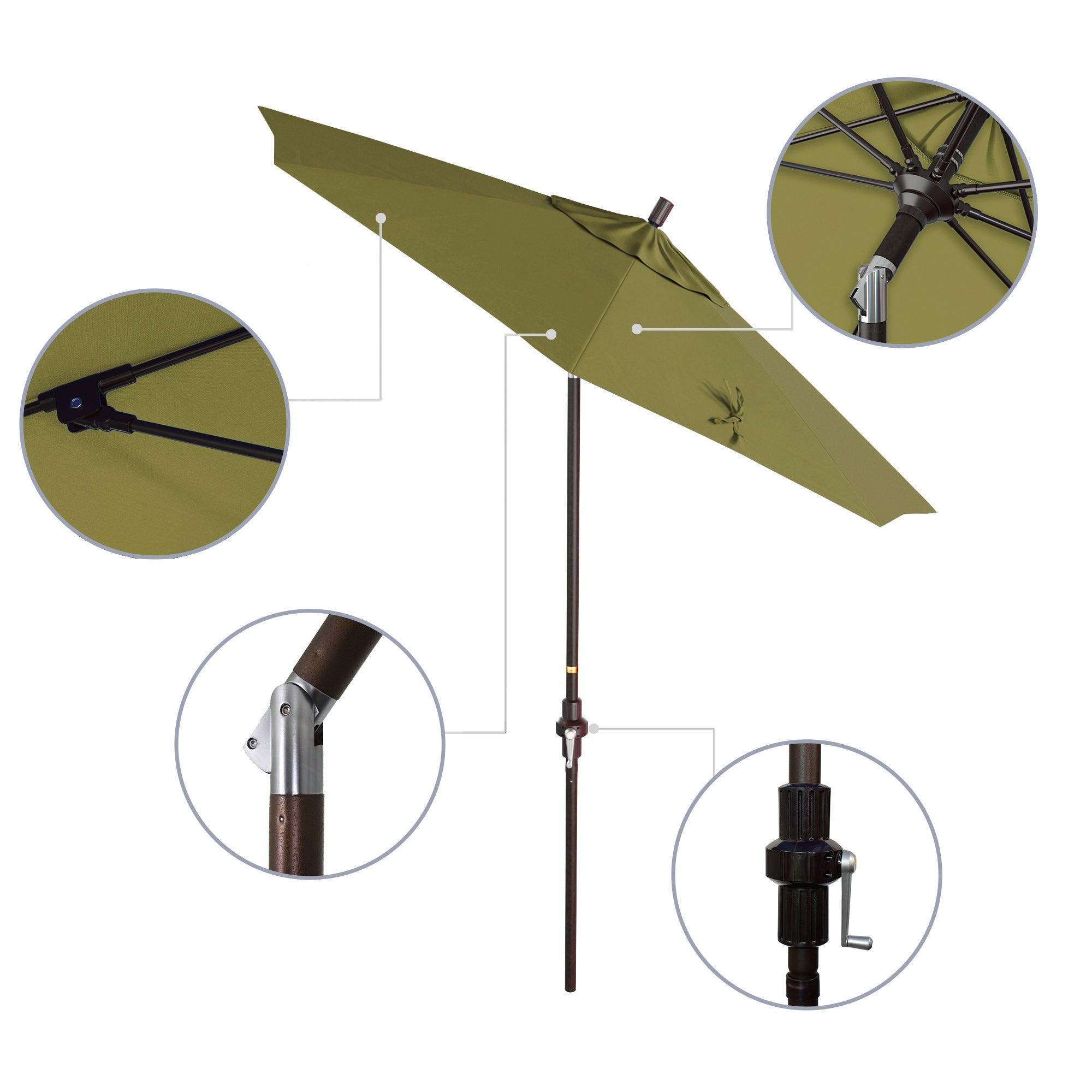 7.5' Sun Master Series Patio Umbrella - Sunbrella Fabric