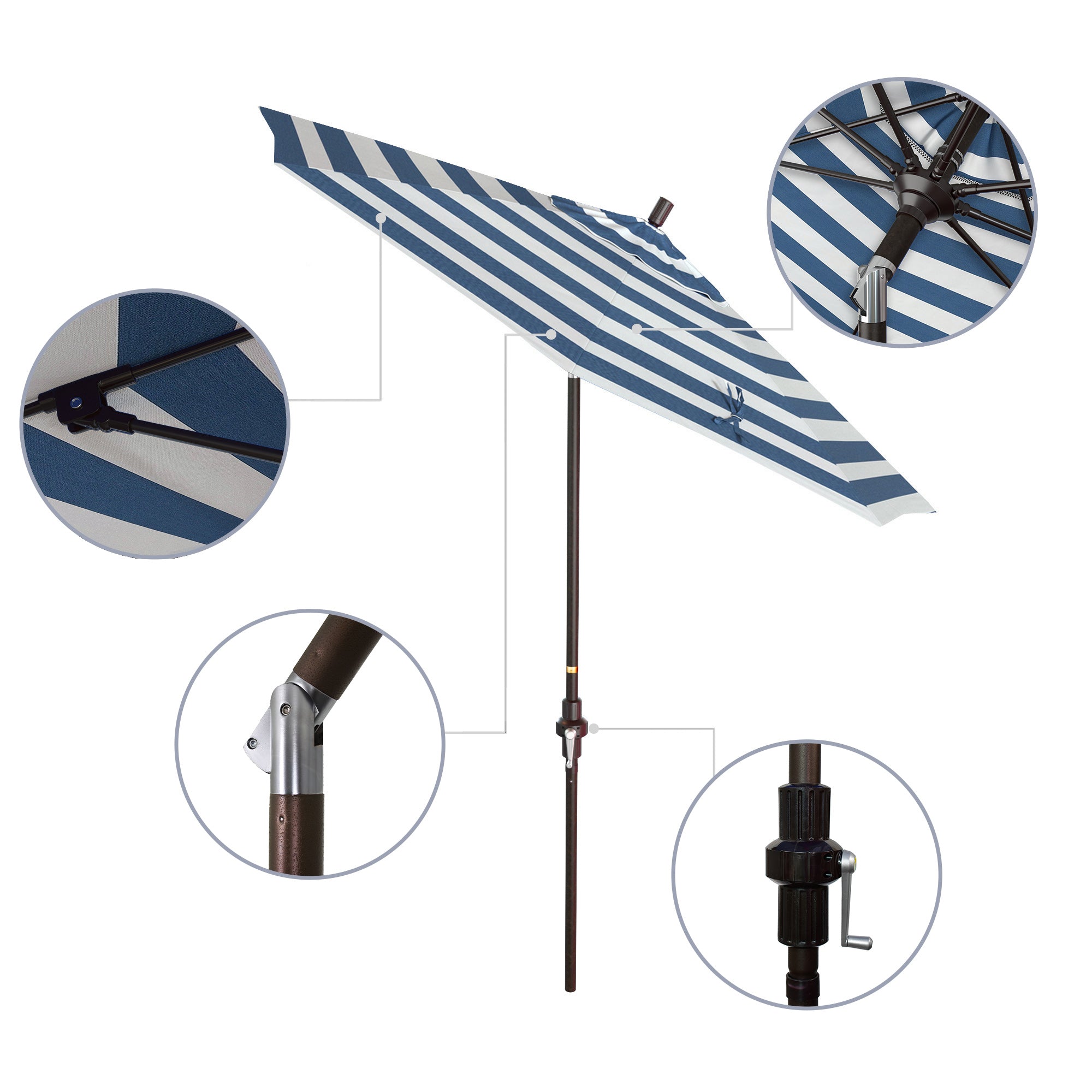 7.5' Sun Master Series Patio Umbrella - Sunbrella Fabric