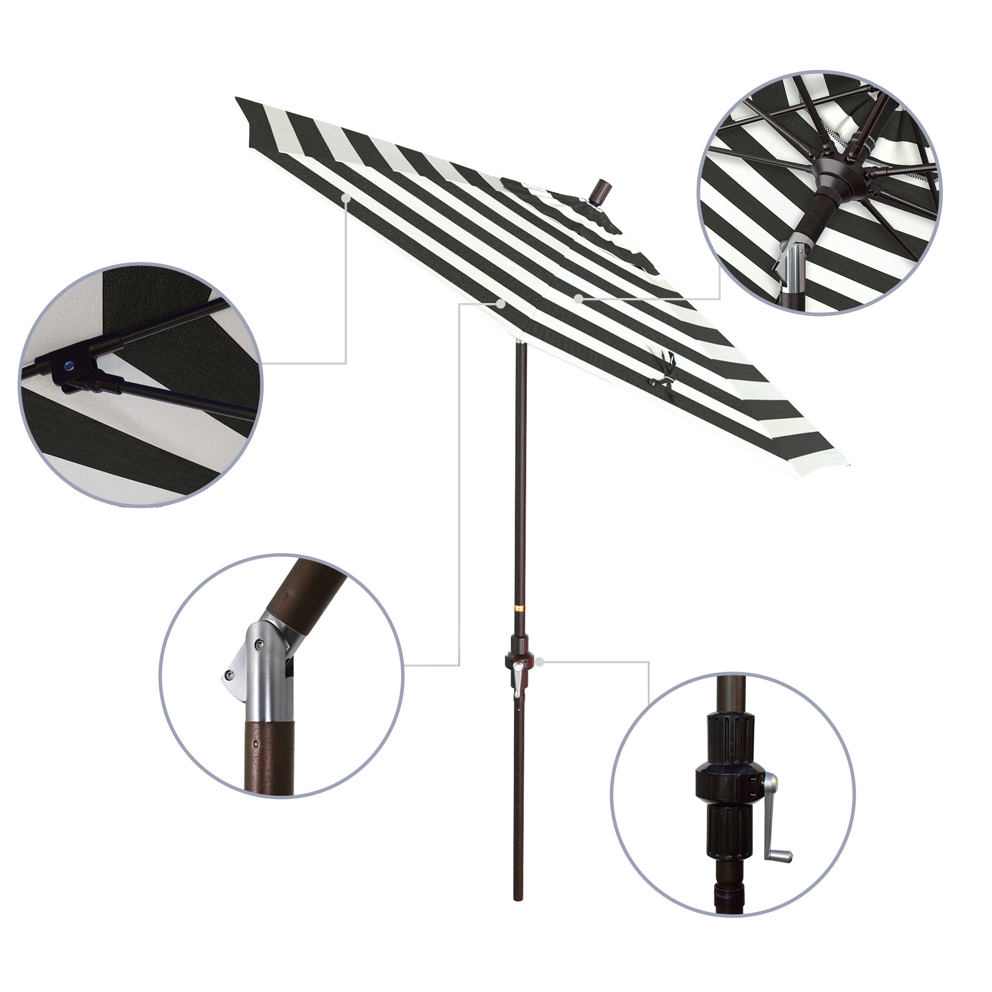 7.5' Sun Master Series Patio Umbrella - Sunbrella Fabric