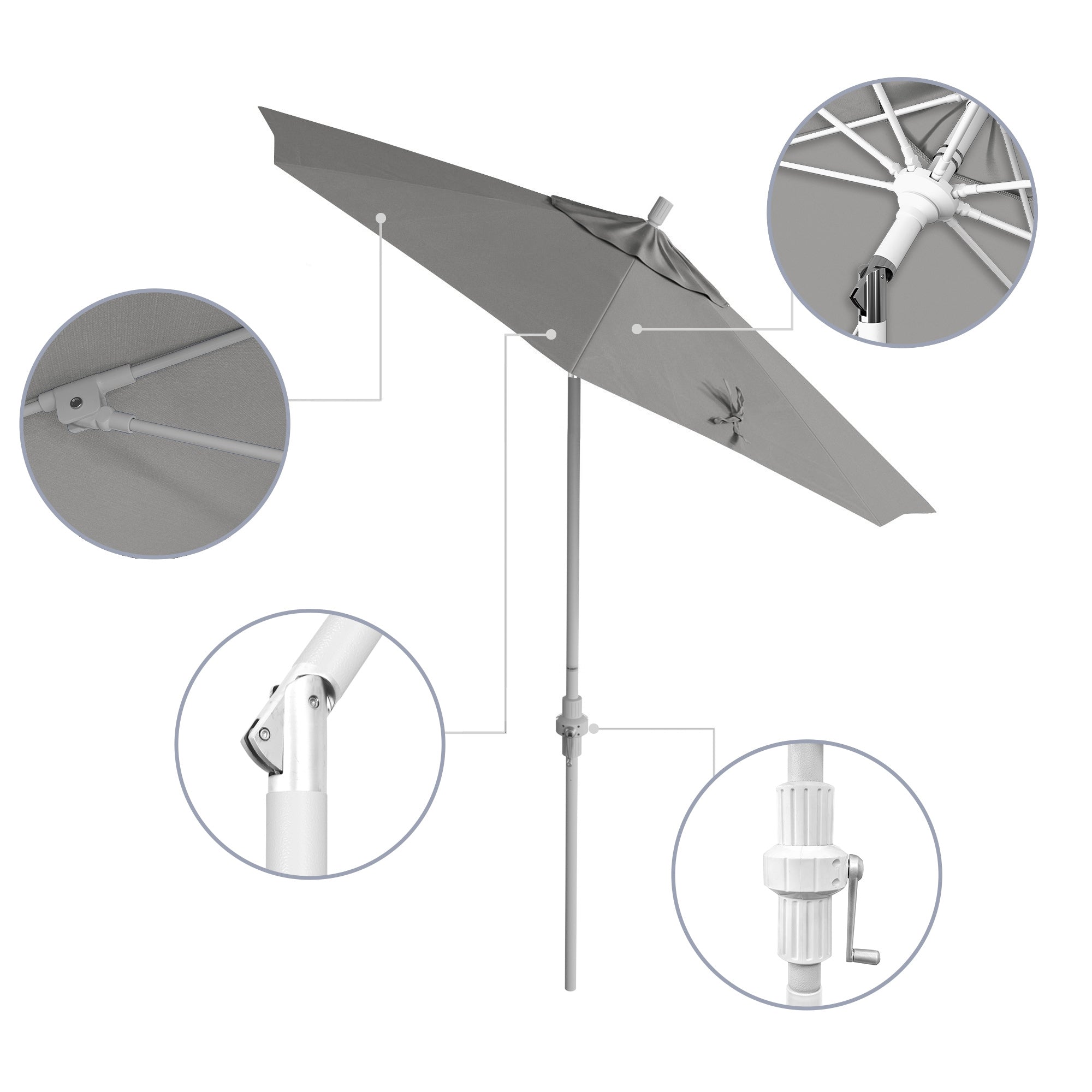 7.5' Sun Master Series Patio Umbrella - Sunbrella Fabric