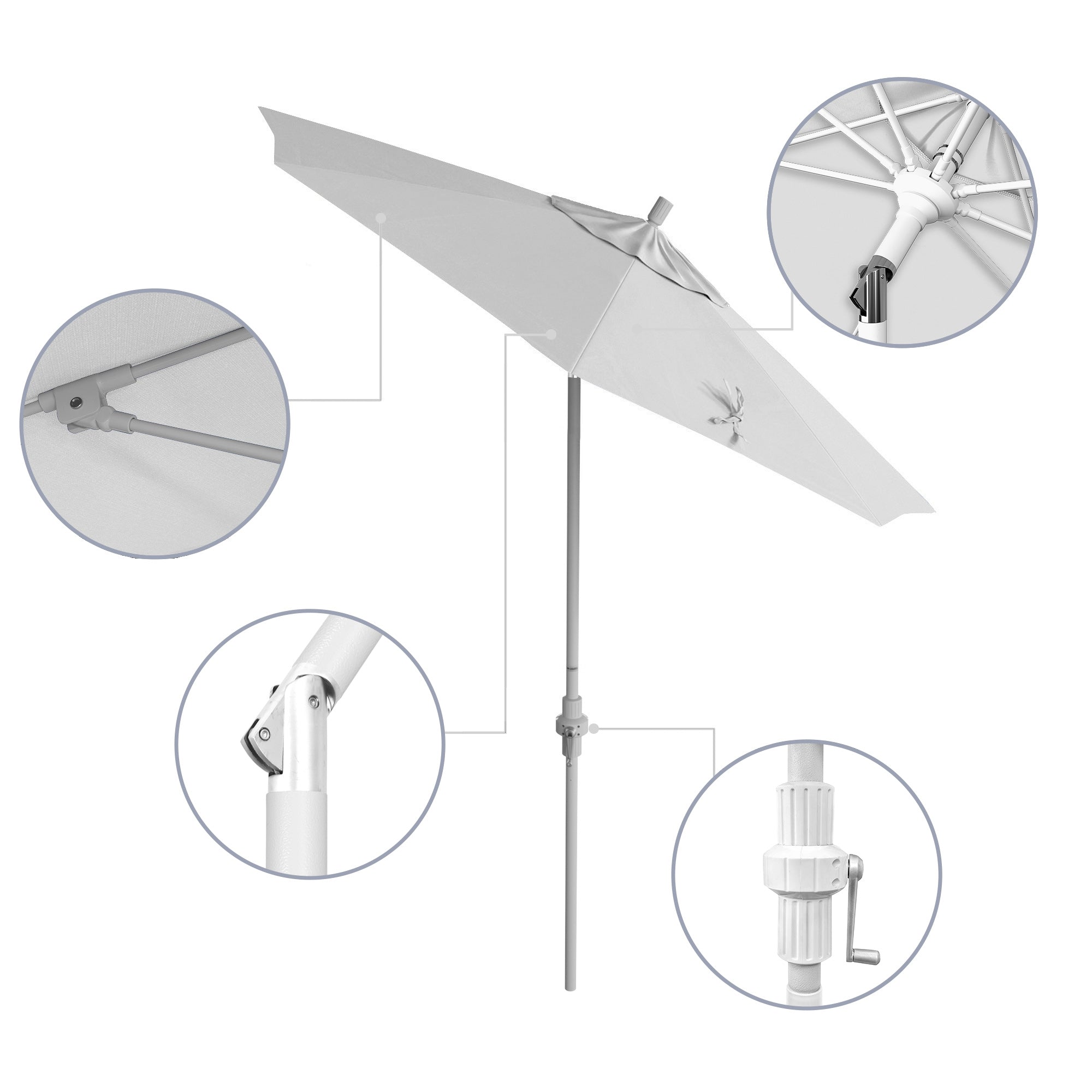 7.5' Sun Master Series Patio Umbrella - Sunbrella Fabric