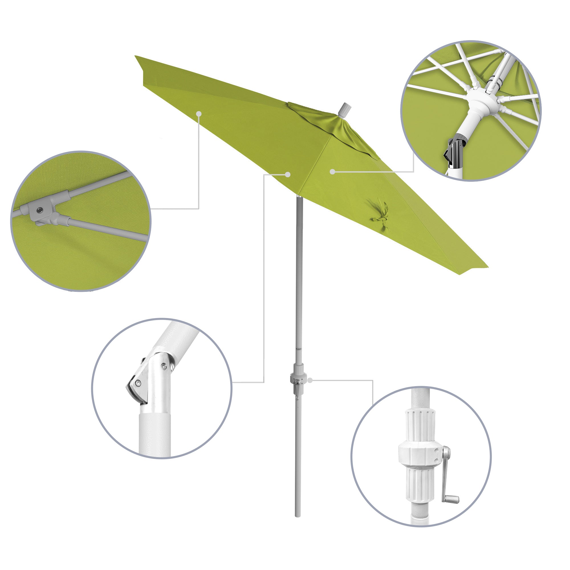 7.5' Sun Master Series Patio Umbrella - Sunbrella Fabric