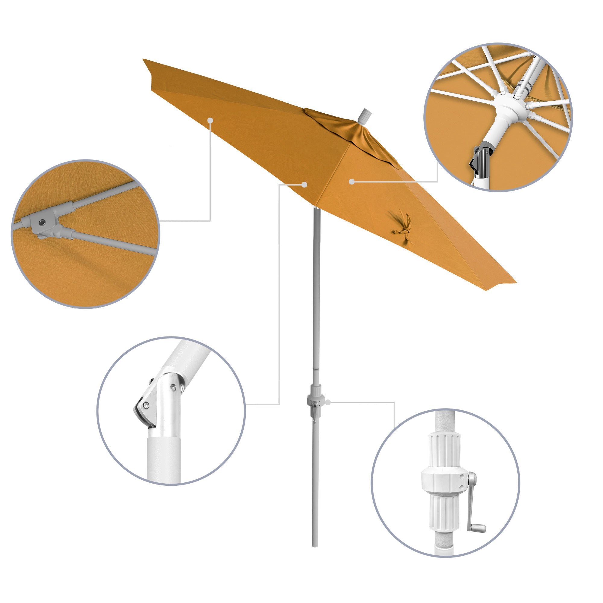 7.5' Sun Master Series Patio Umbrella - Sunbrella Fabric