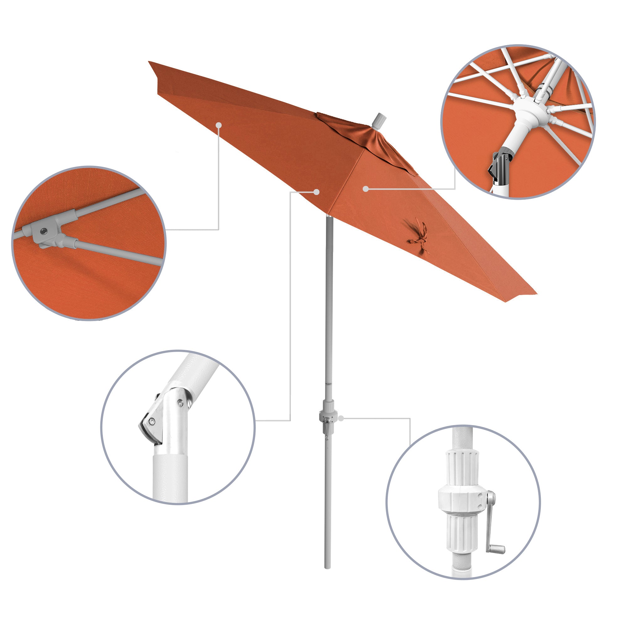 7.5' Sun Master Series Patio Umbrella - Sunbrella Fabric