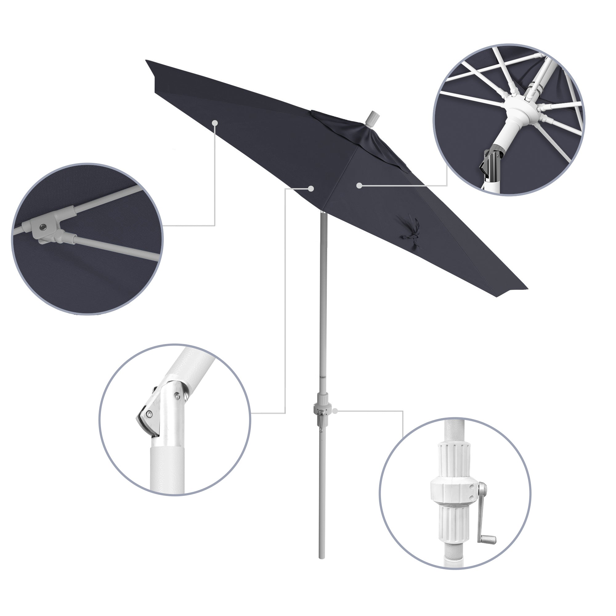 7.5' Sun Master Series Patio Umbrella - Sunbrella Fabric