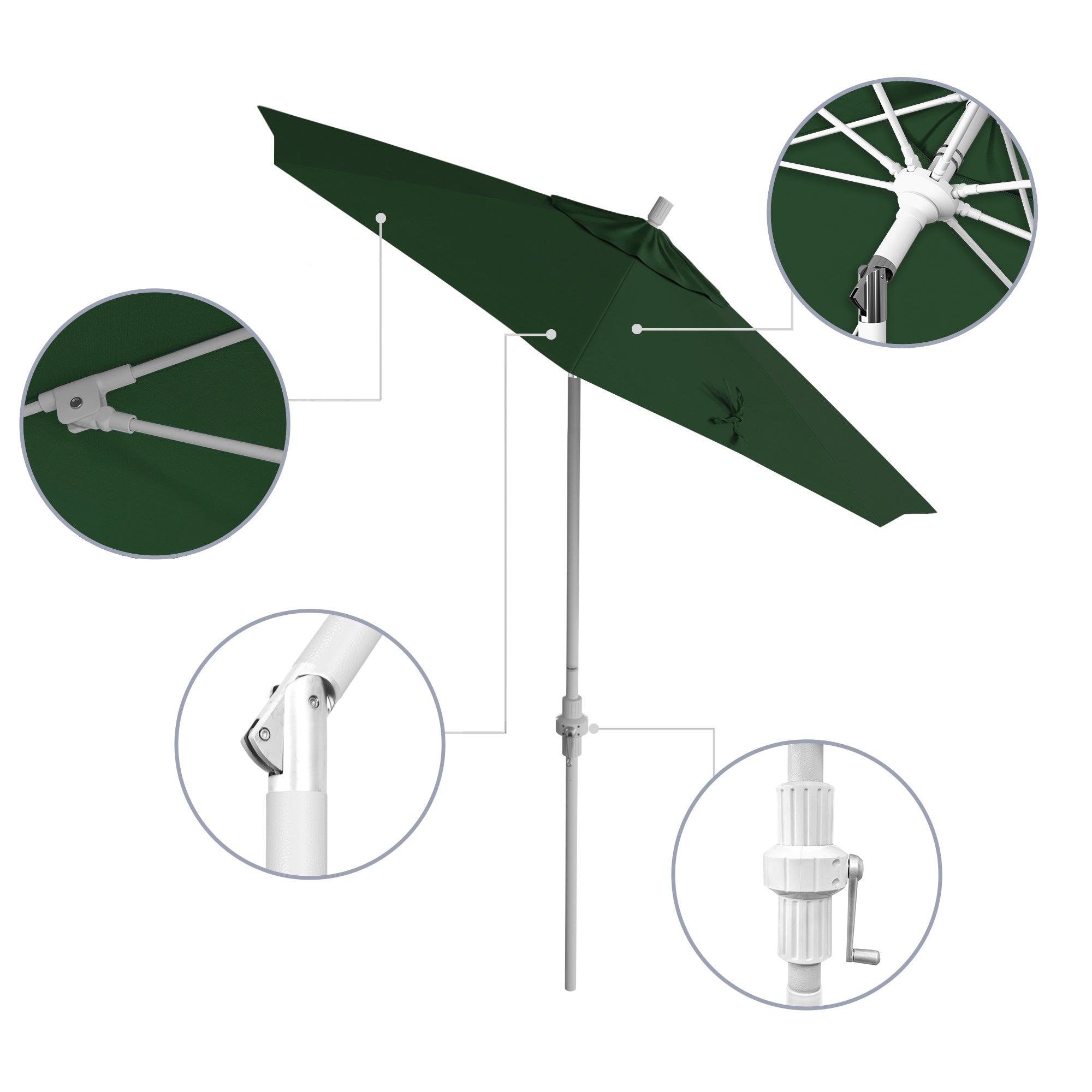 7.5' Sun Master Series Patio Umbrella - Sunbrella Fabric