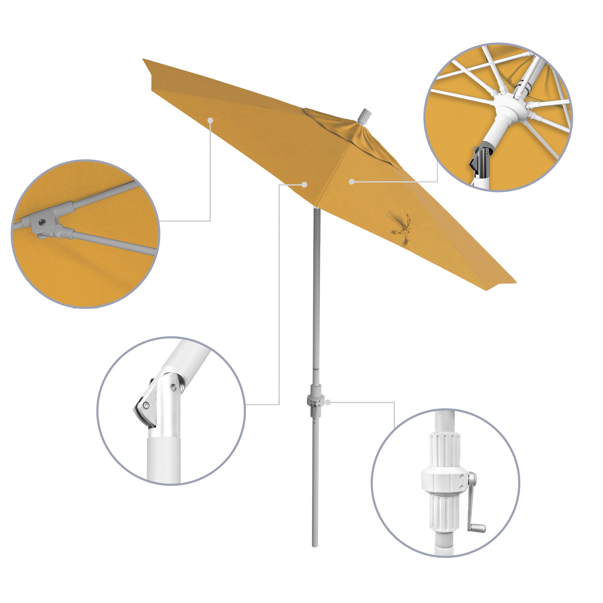 7.5' Sun Master Series Patio Umbrella - Sunbrella Fabric