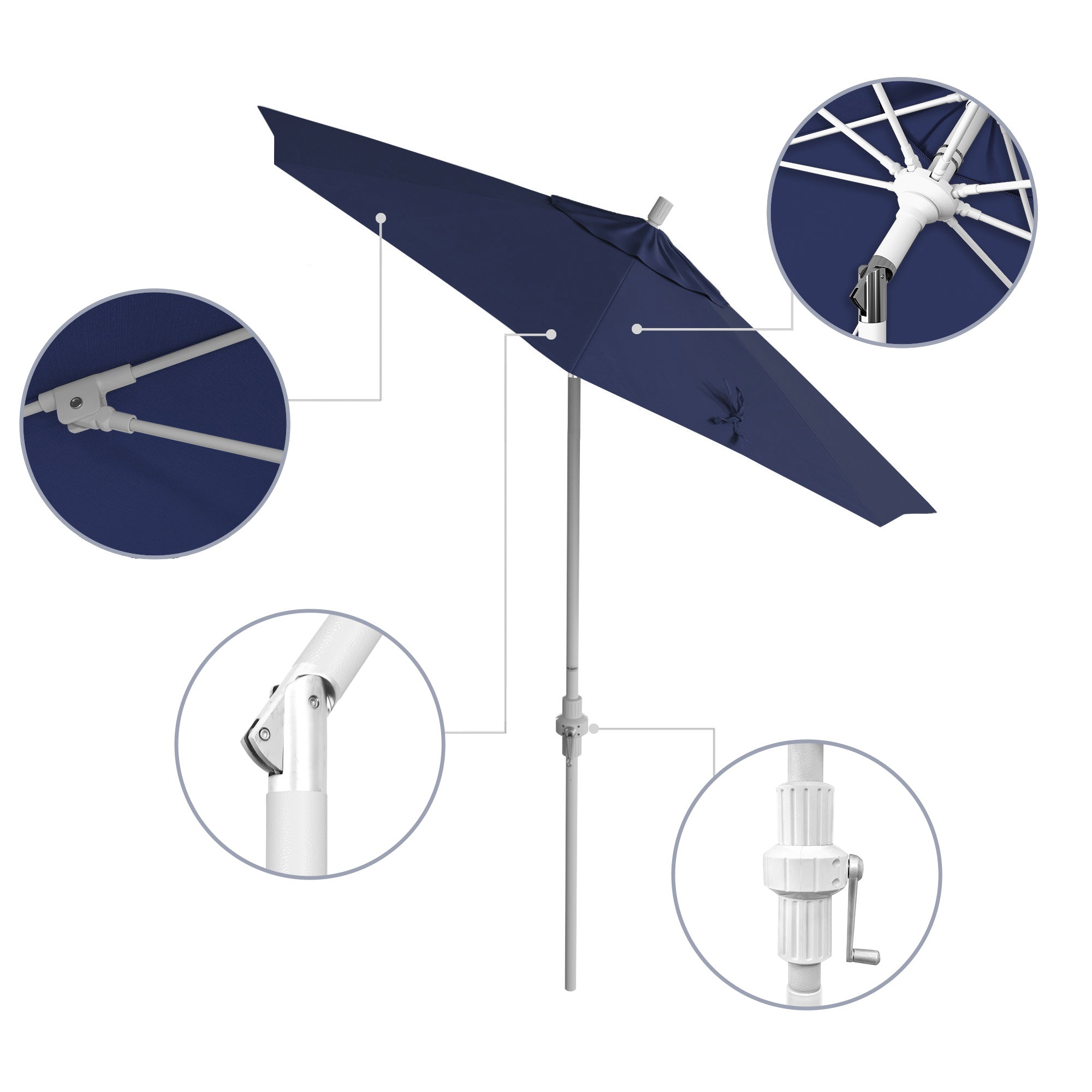 7.5' Sun Master Series Patio Umbrella - Sunbrella Fabric
