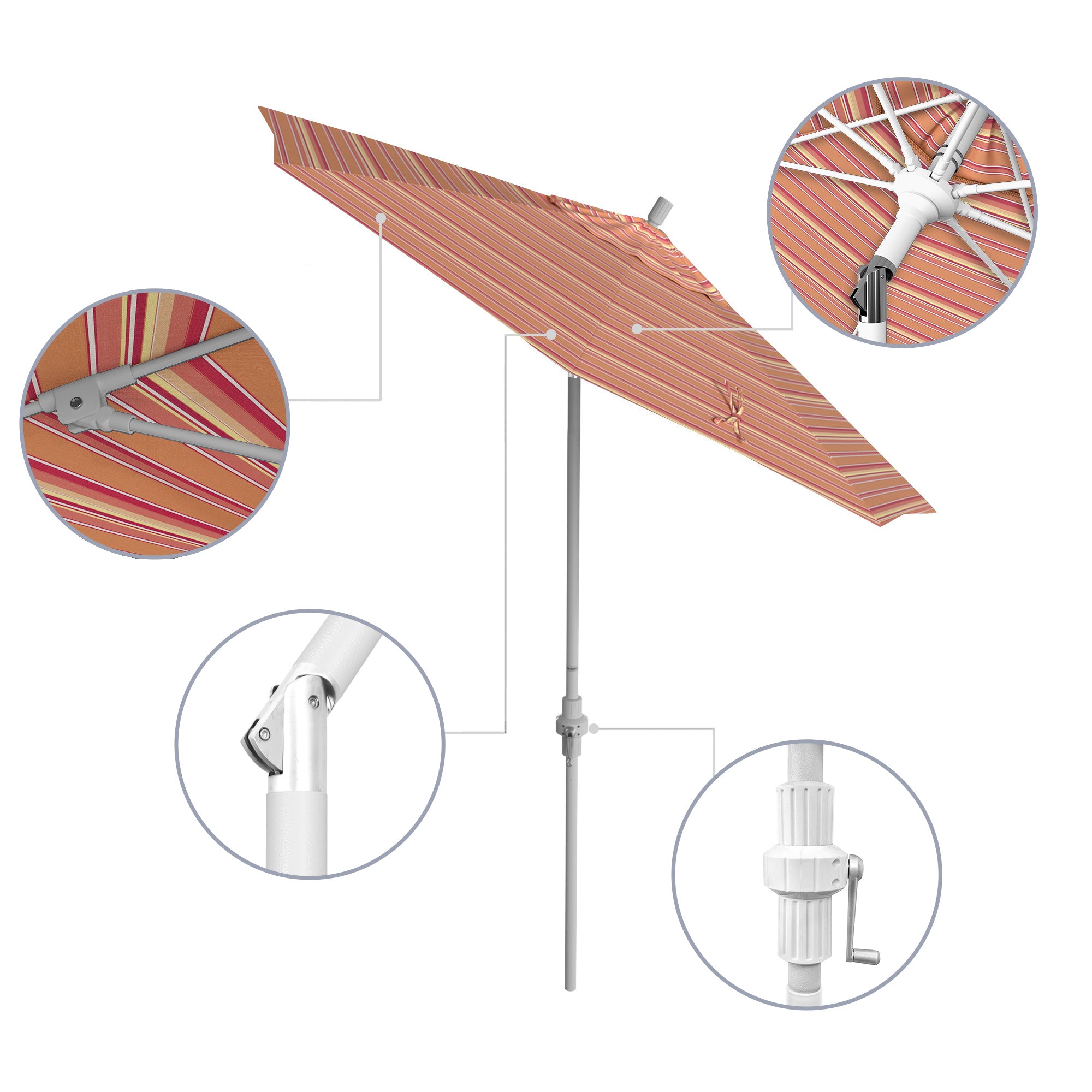 7.5' Sun Master Series Patio Umbrella - Sunbrella Fabric