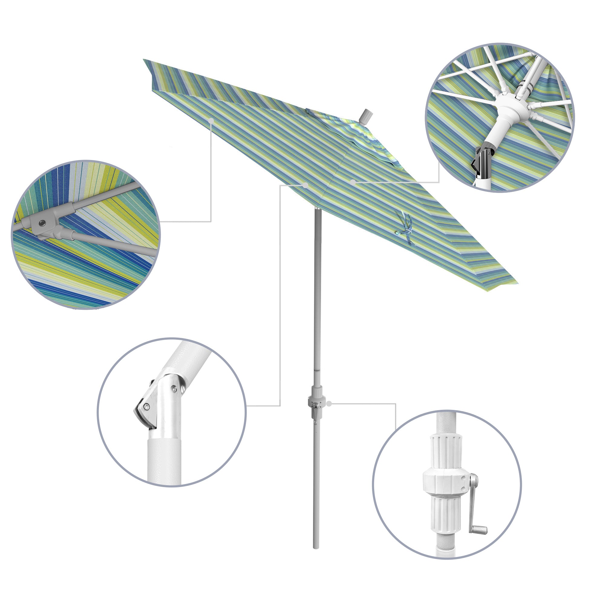 7.5' Sun Master Series Patio Umbrella - Sunbrella Fabric