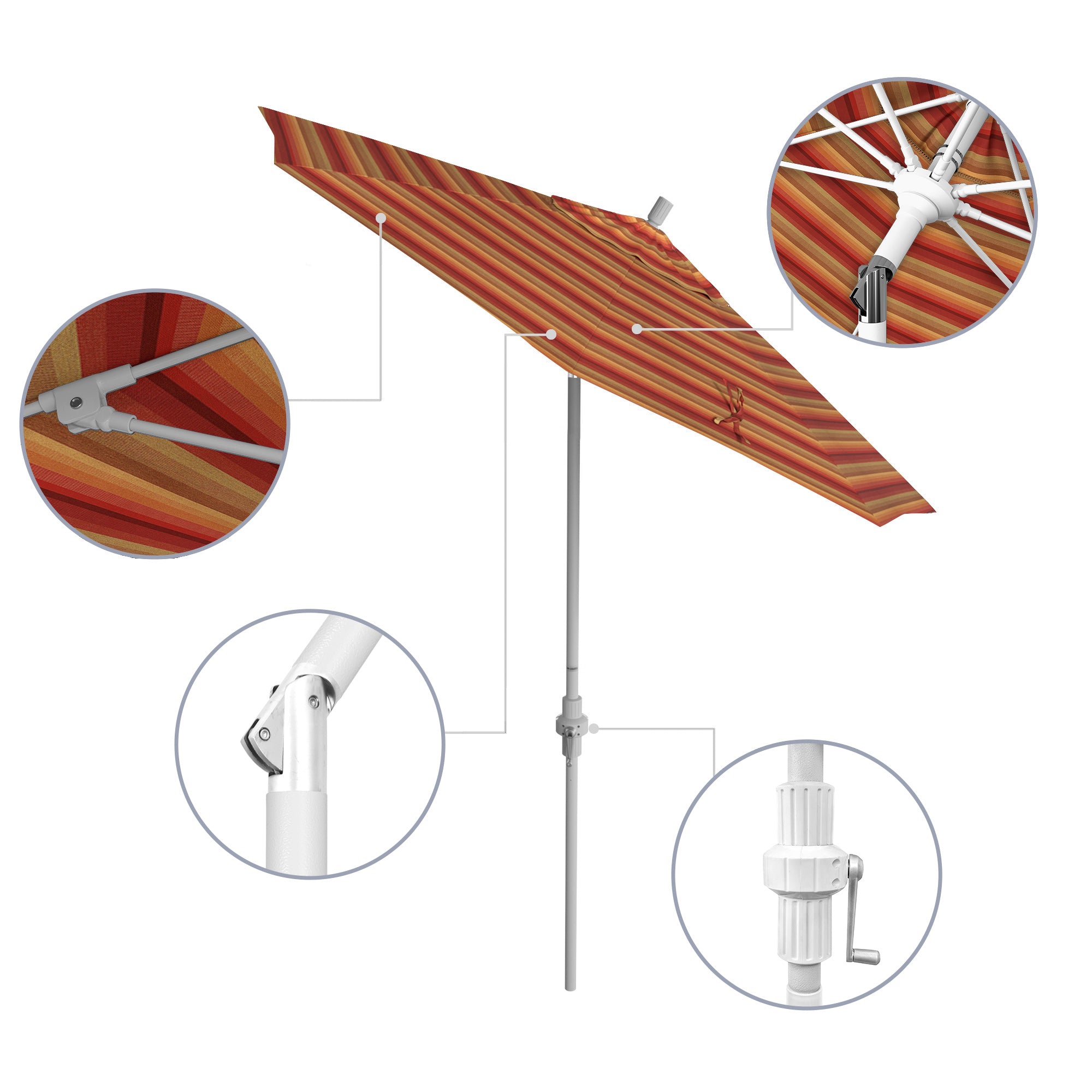 7.5' Sun Master Series Patio Umbrella - Sunbrella Fabric