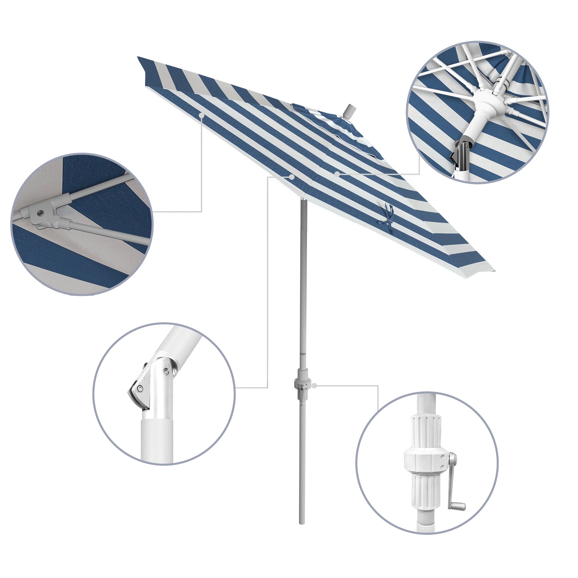 7.5' Sun Master Series Patio Umbrella - Sunbrella Fabric