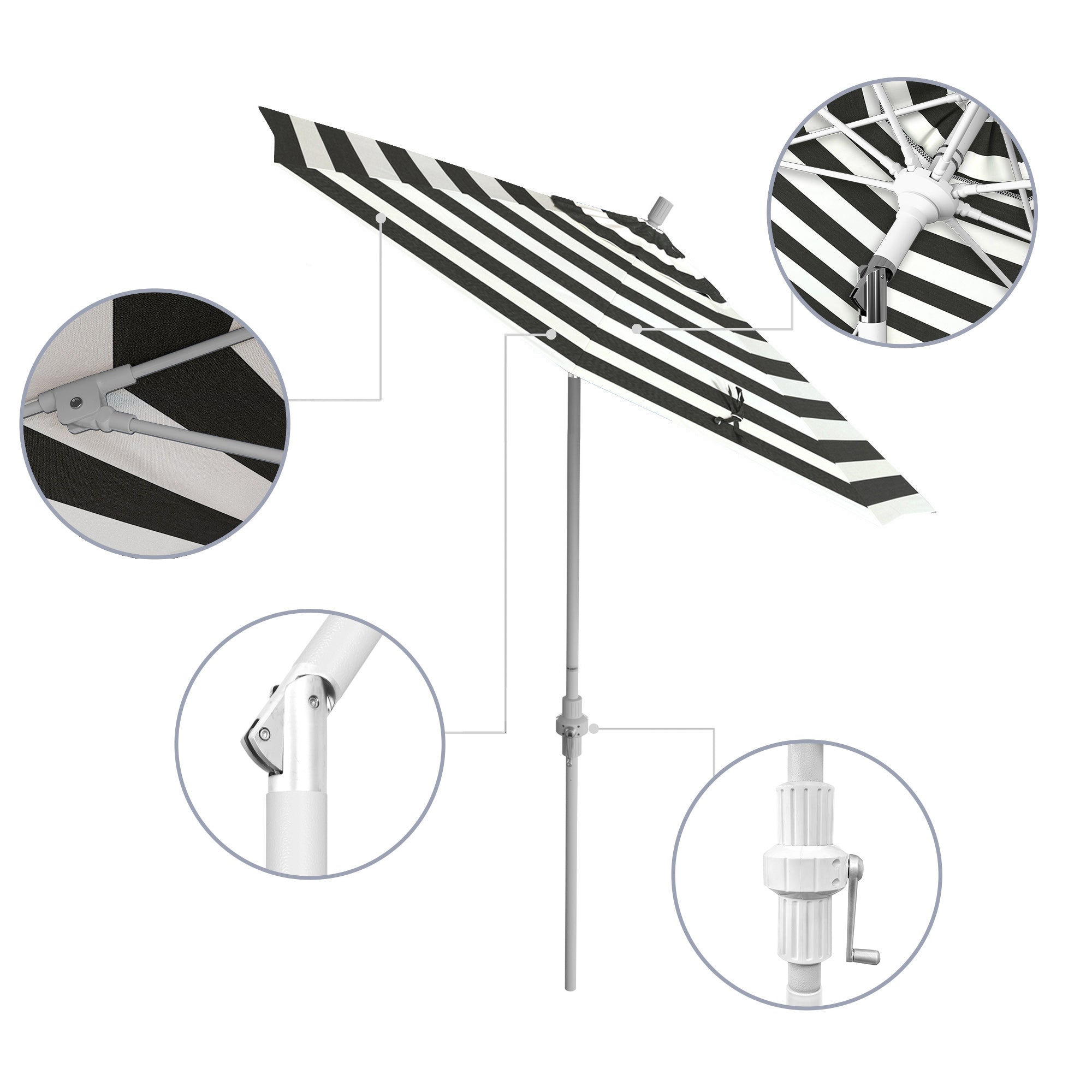 7.5' Sun Master Series Patio Umbrella - Sunbrella Fabric