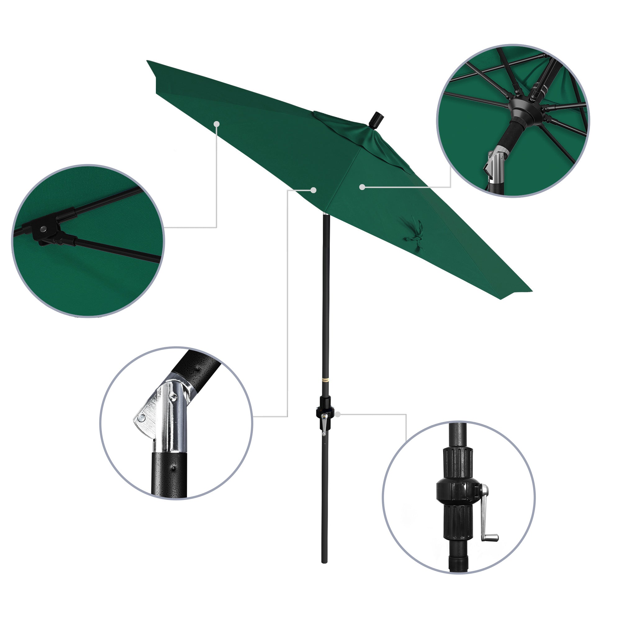 7.5' Sun Master Series Patio Umbrella - Sunbrella Fabric