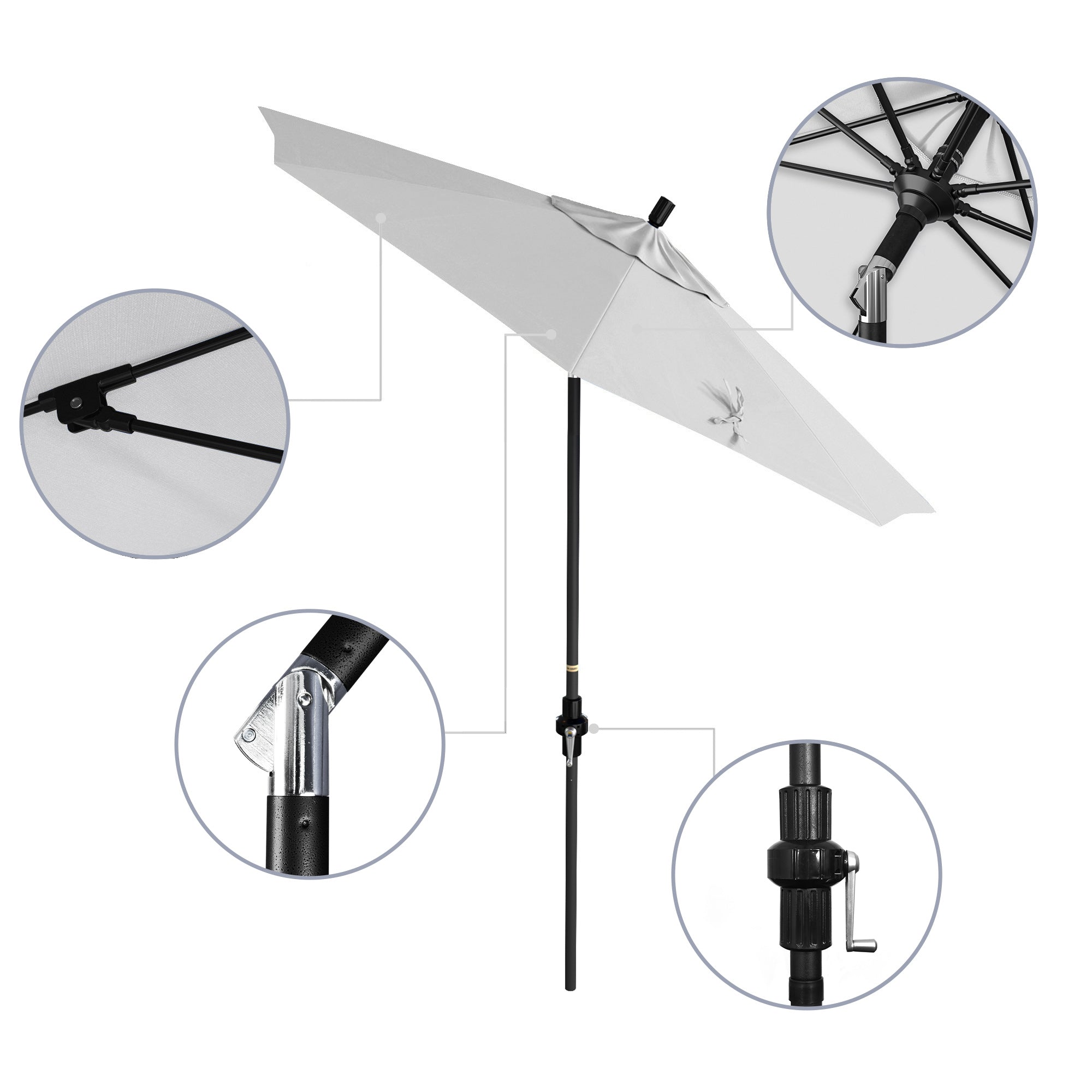 7.5' Sun Master Series Patio Umbrella - Sunbrella Fabric