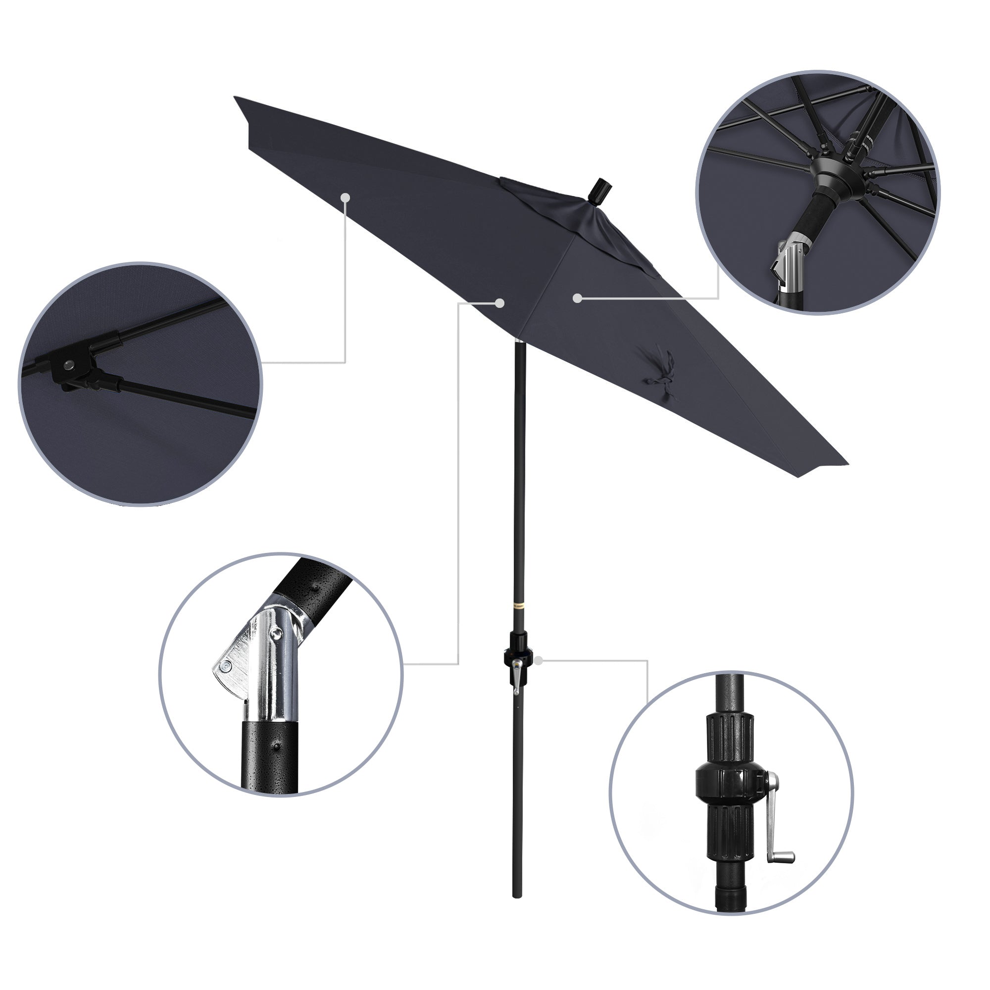 7.5' Sun Master Series Patio Umbrella - Sunbrella Fabric