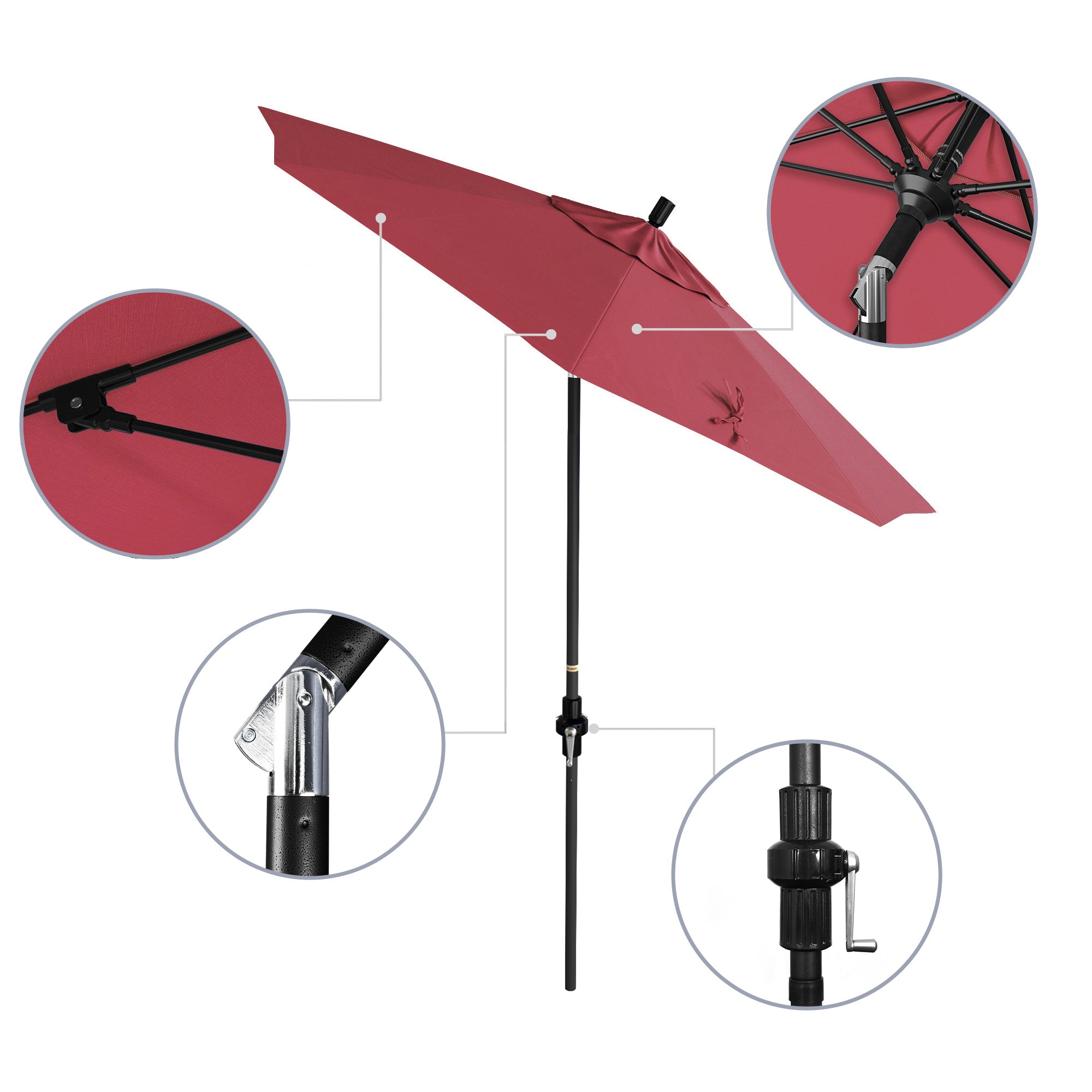 7.5' Sun Master Series Patio Umbrella - Sunbrella Fabric
