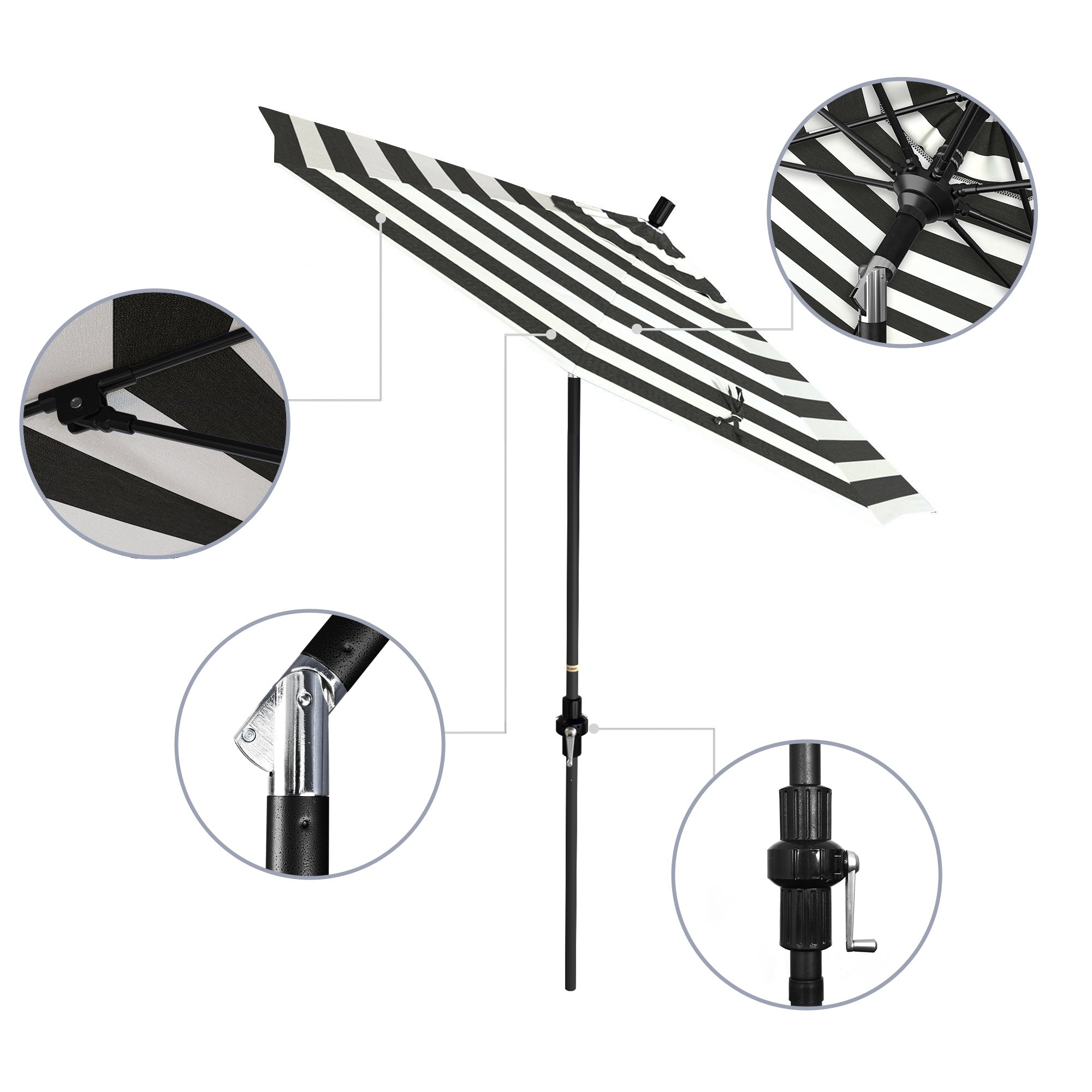 7.5' Sun Master Series Patio Umbrella - Sunbrella Fabric