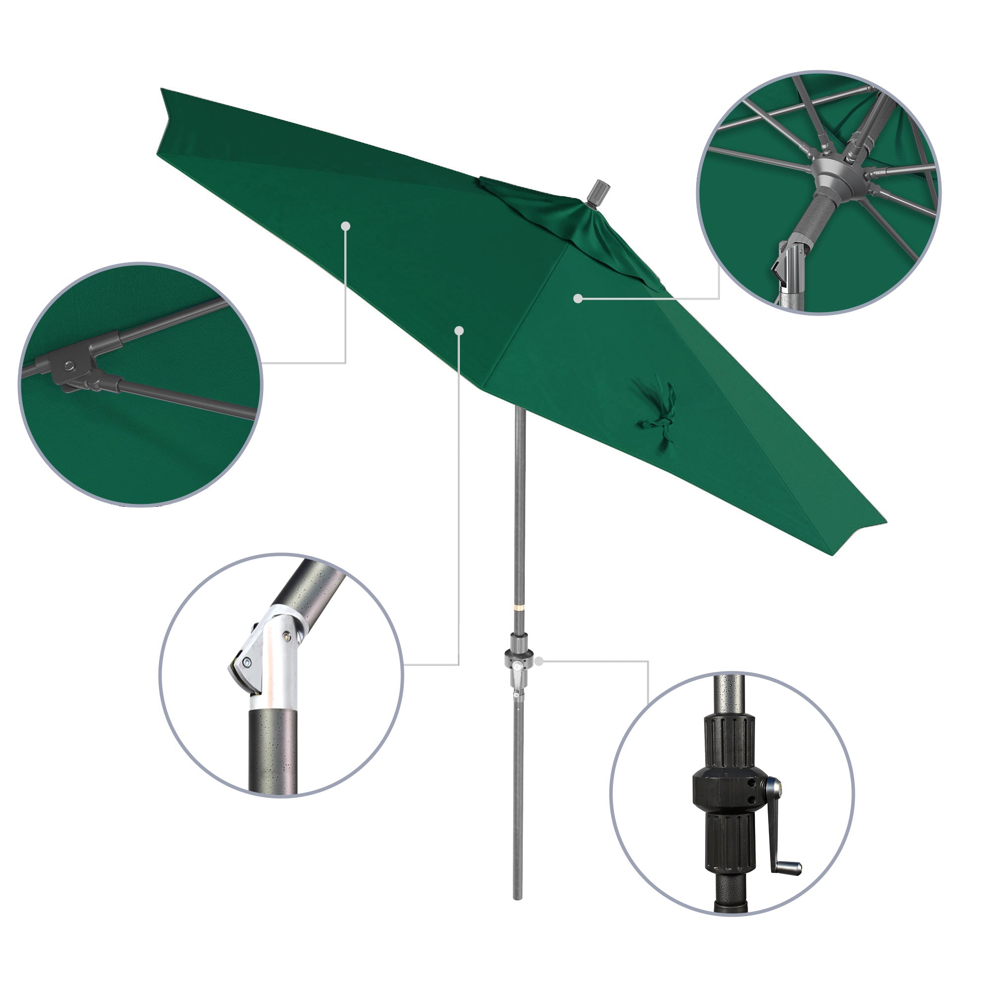 9' Sun Master Series Patio Umbrella - Sunbrella Fabric