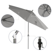 9' Sun Master Series Patio Umbrella - Sunbrella Fabric
