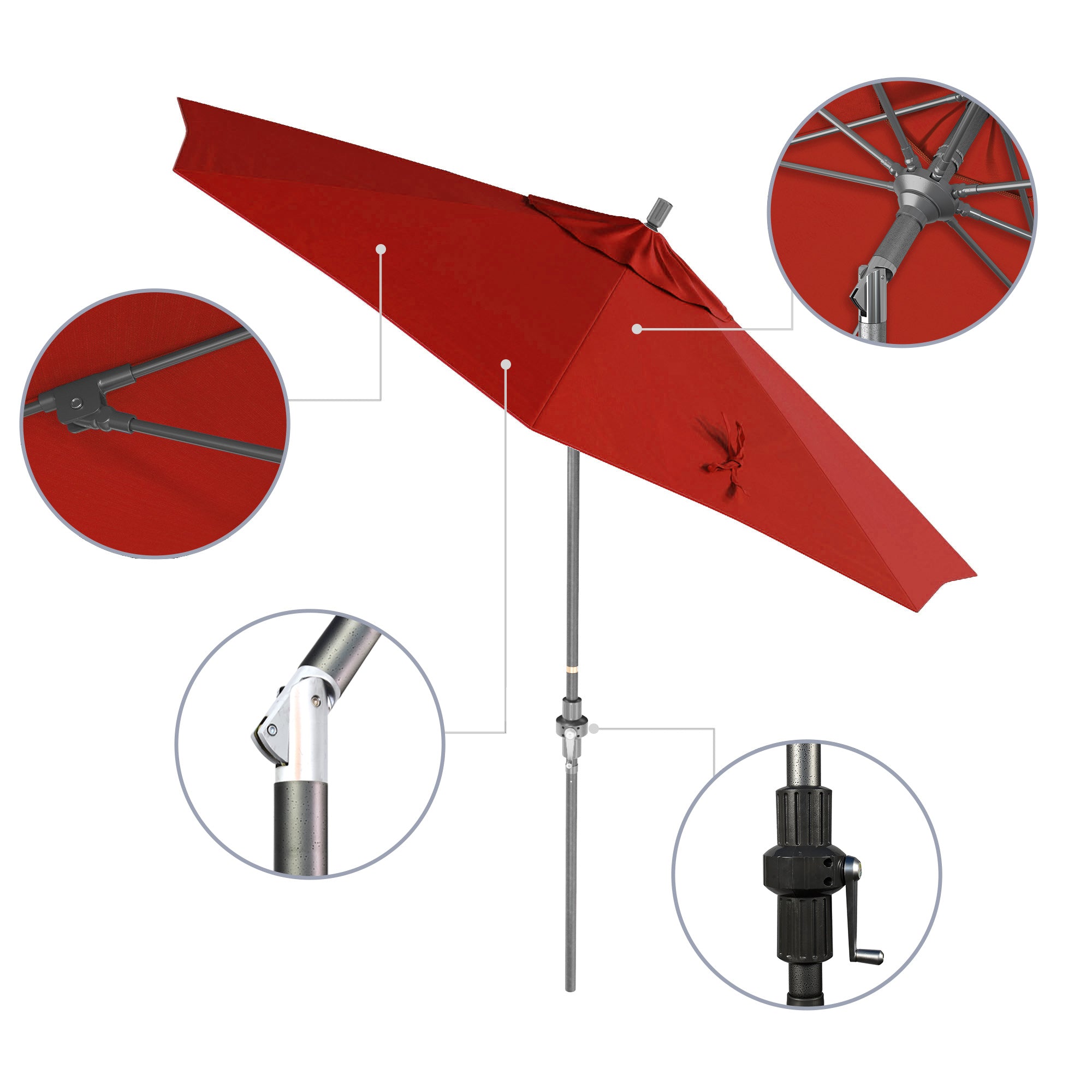 9' Sun Master Series Patio Umbrella - Sunbrella Fabric