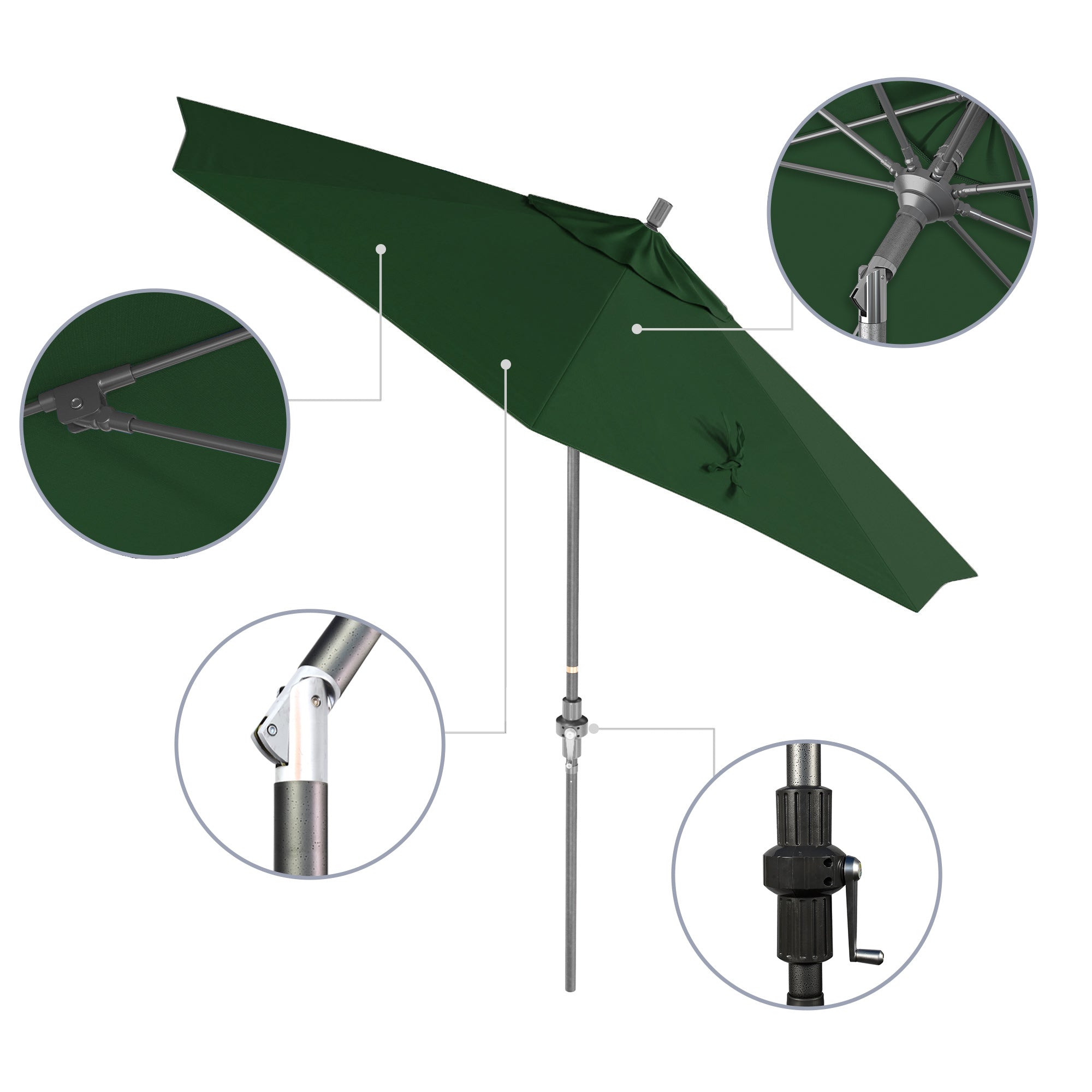 9' Sun Master Series Patio Umbrella - Sunbrella Fabric