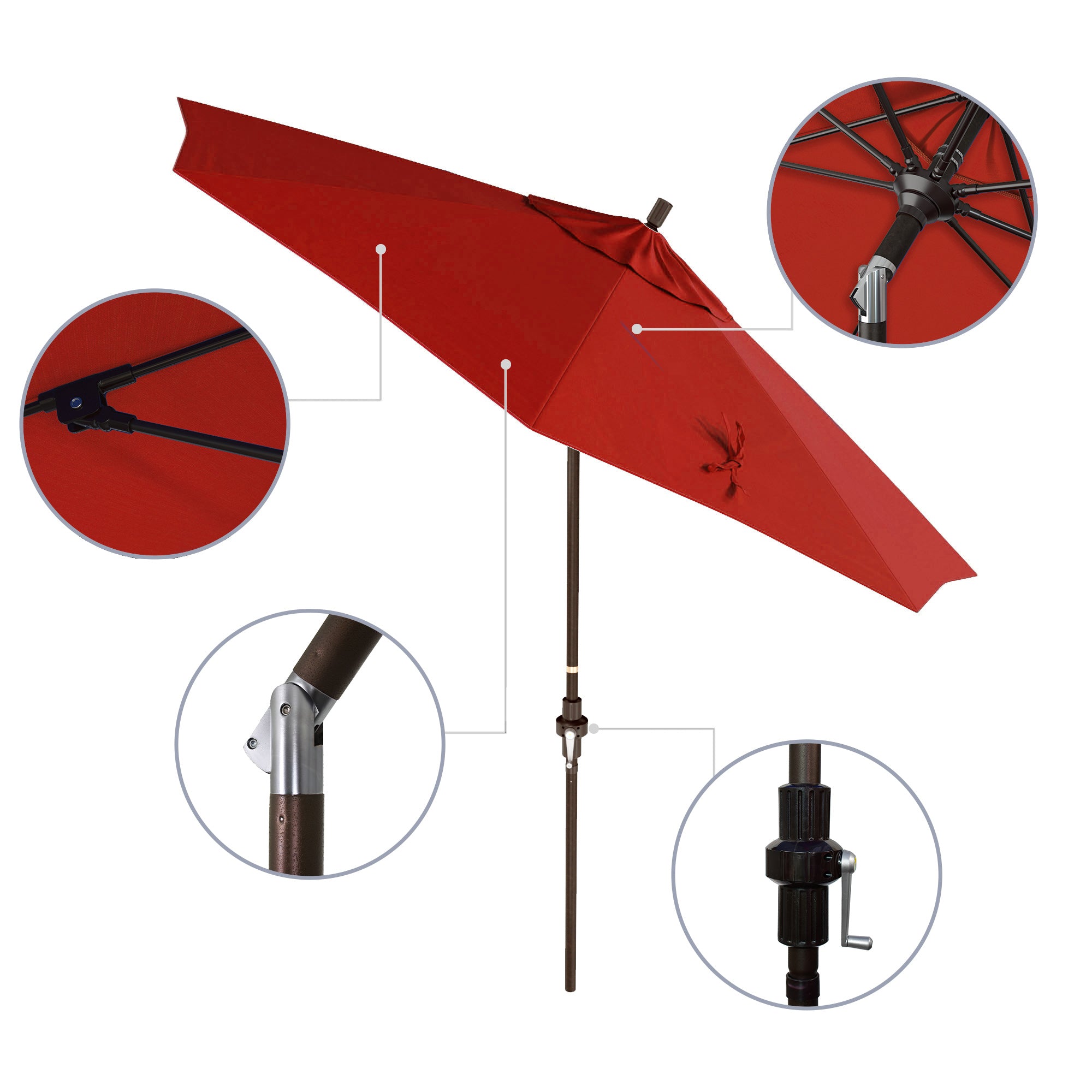 9' Sun Master Series Patio Umbrella - Sunbrella Fabric
