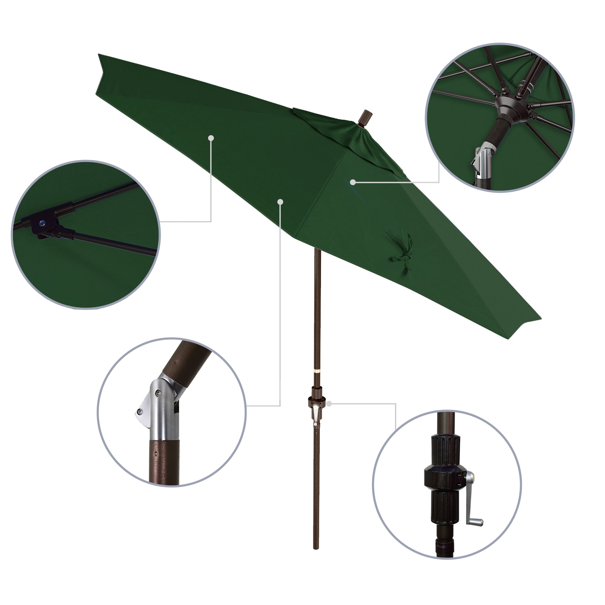 9' Sun Master Series Patio Umbrella - Sunbrella Fabric