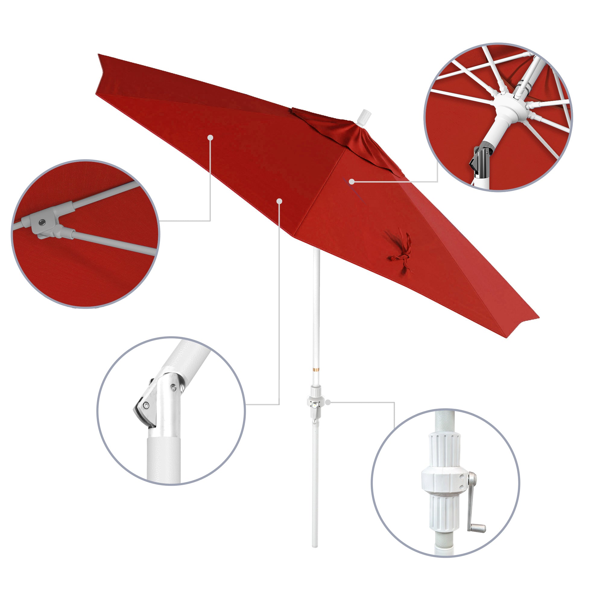 9' Sun Master Series Patio Umbrella - Sunbrella Fabric