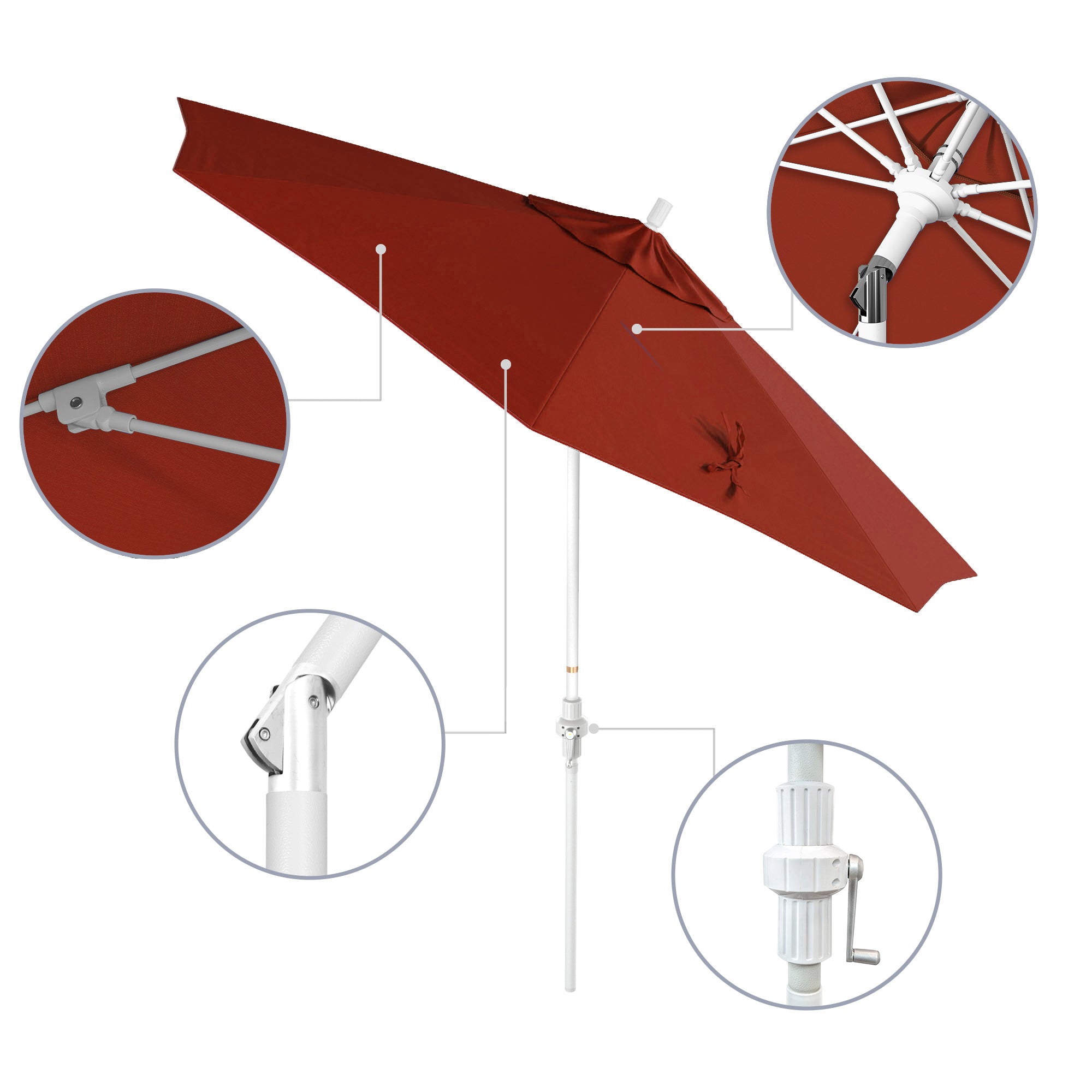 9' Sun Master Series Patio Umbrella - Sunbrella Fabric