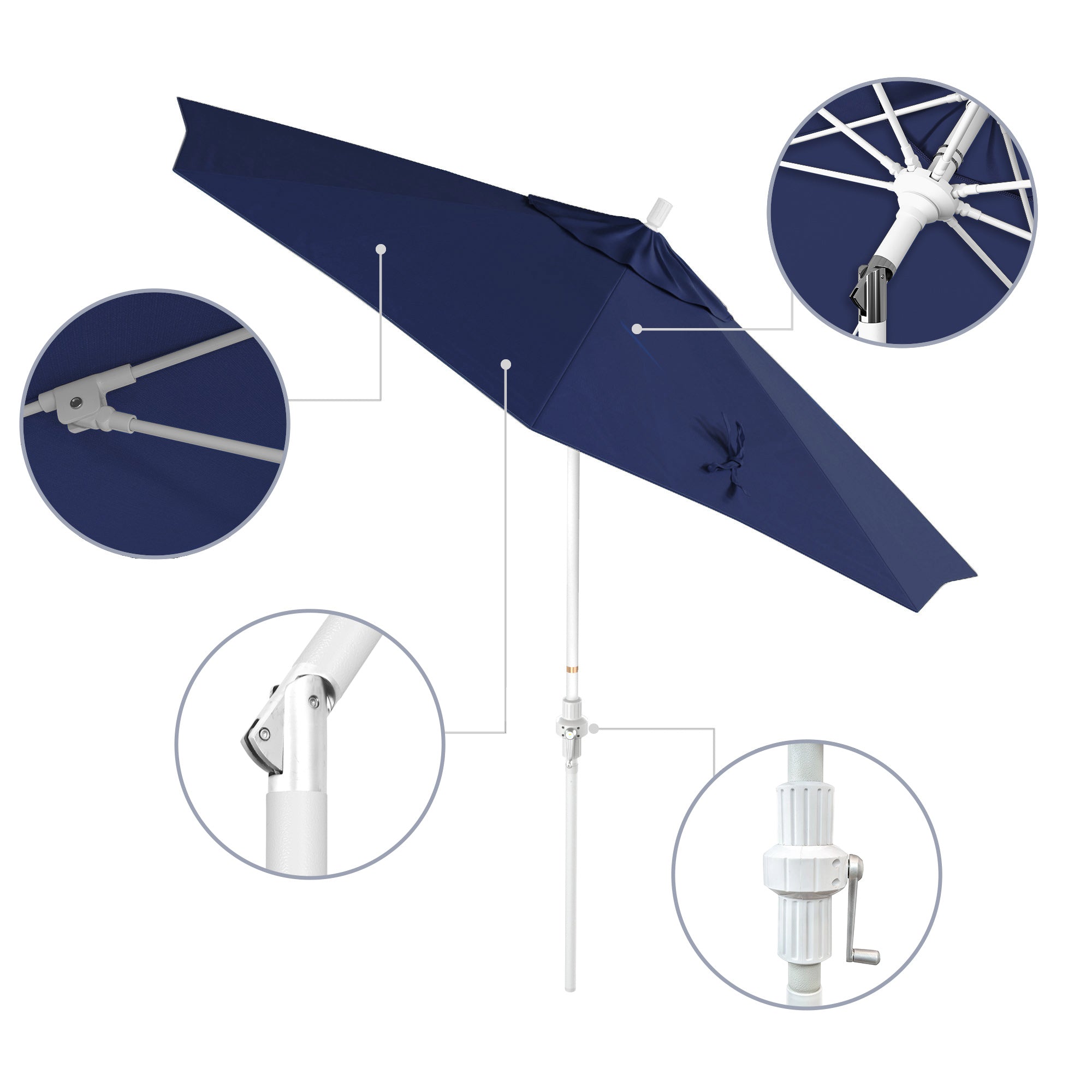 9' Sun Master Series Patio Umbrella - Sunbrella Fabric