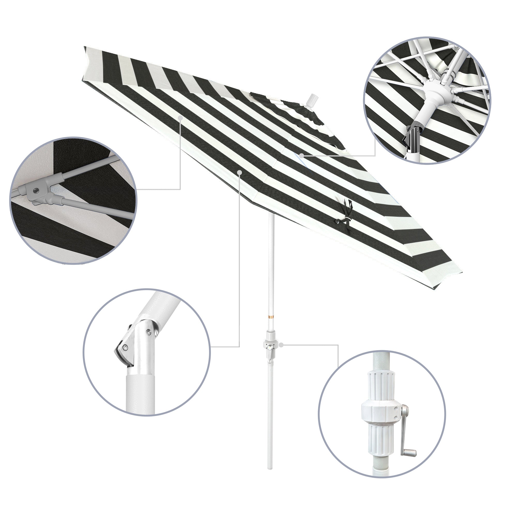 9' Sun Master Series Patio Umbrella - Sunbrella Fabric