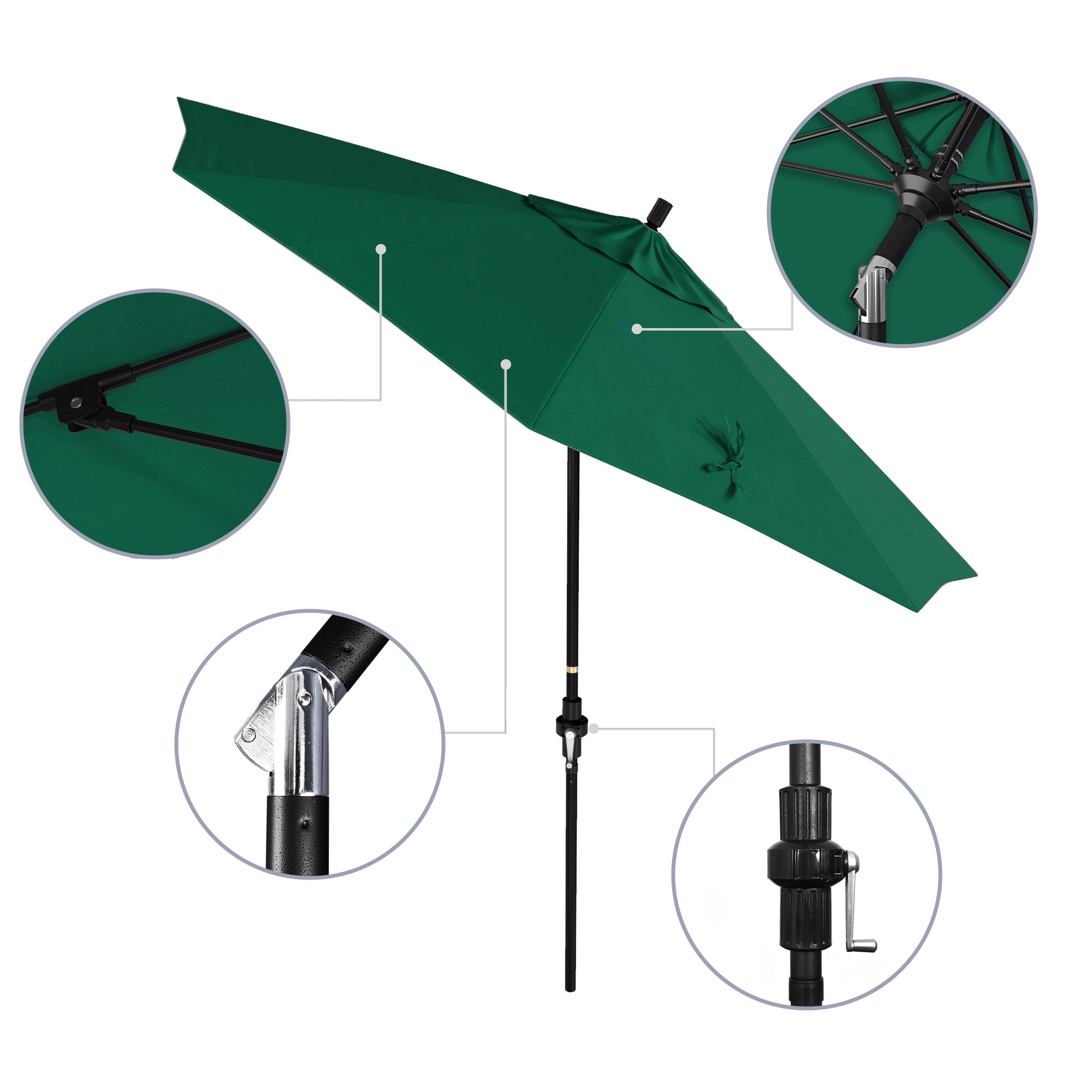 9' Sun Master Series Patio Umbrella - Sunbrella Fabric