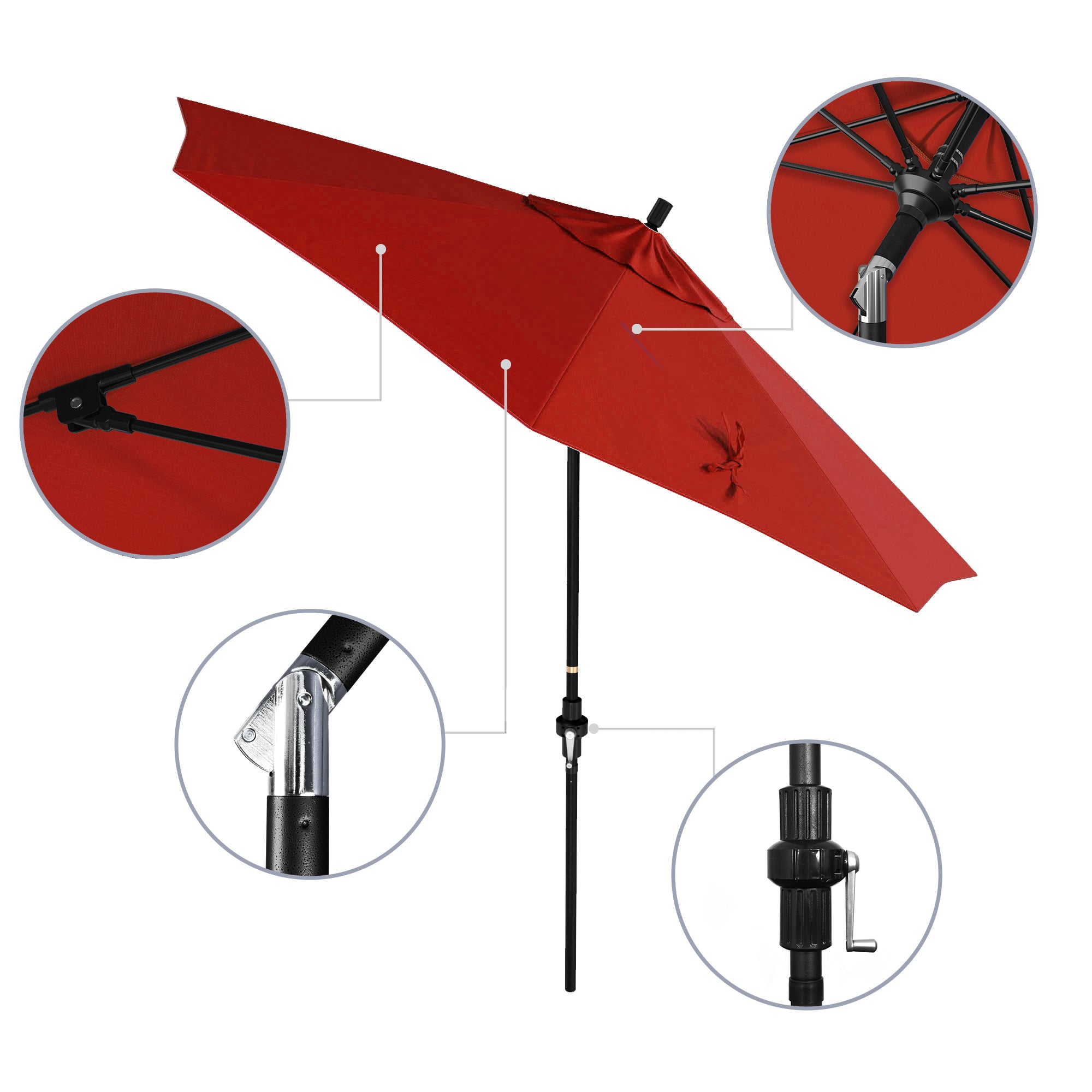 9' Sun Master Series Patio Umbrella - Sunbrella Fabric