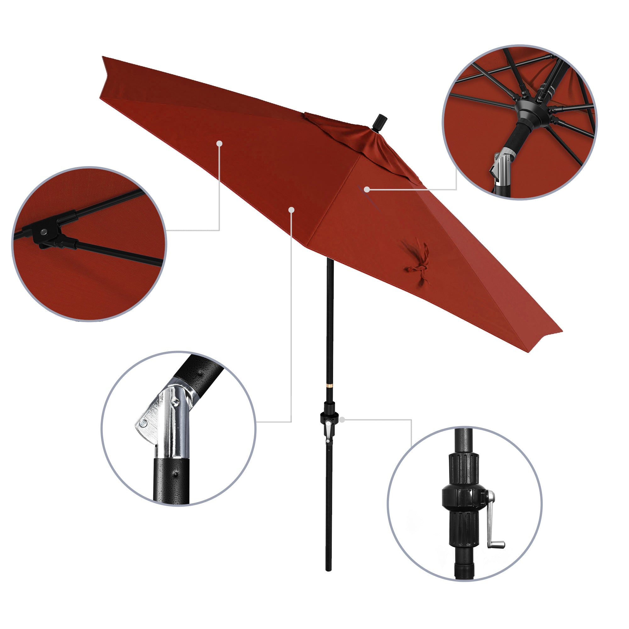 9' Sun Master Series Patio Umbrella - Sunbrella Fabric